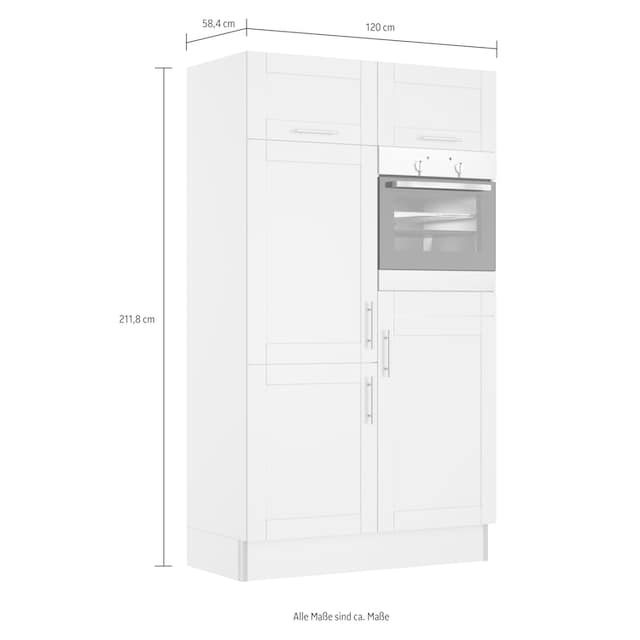 ❤ OPTIFIT Küche »Ahus, Back-/Kühlmodul«, 120 cm breit, wahlweise E-Geräten,  Soft Close Funktion, MDF Fronten kaufen im Jelmoli-Online Shop