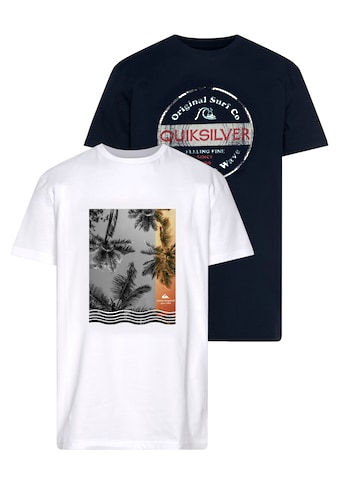 Quiksilver T-Shirt, (Packung, 2 tlg., 2er-Pack) kaufen