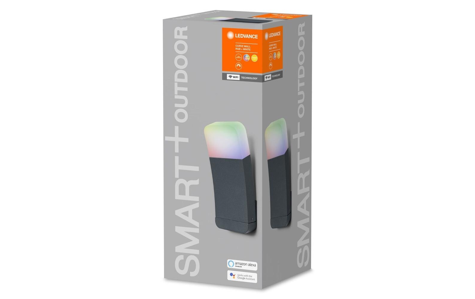 LED Gartenleuchte »SMART+ Curve Up, 9 W, 3000 K, Dunkelgrau, RGBW« Warmweiss