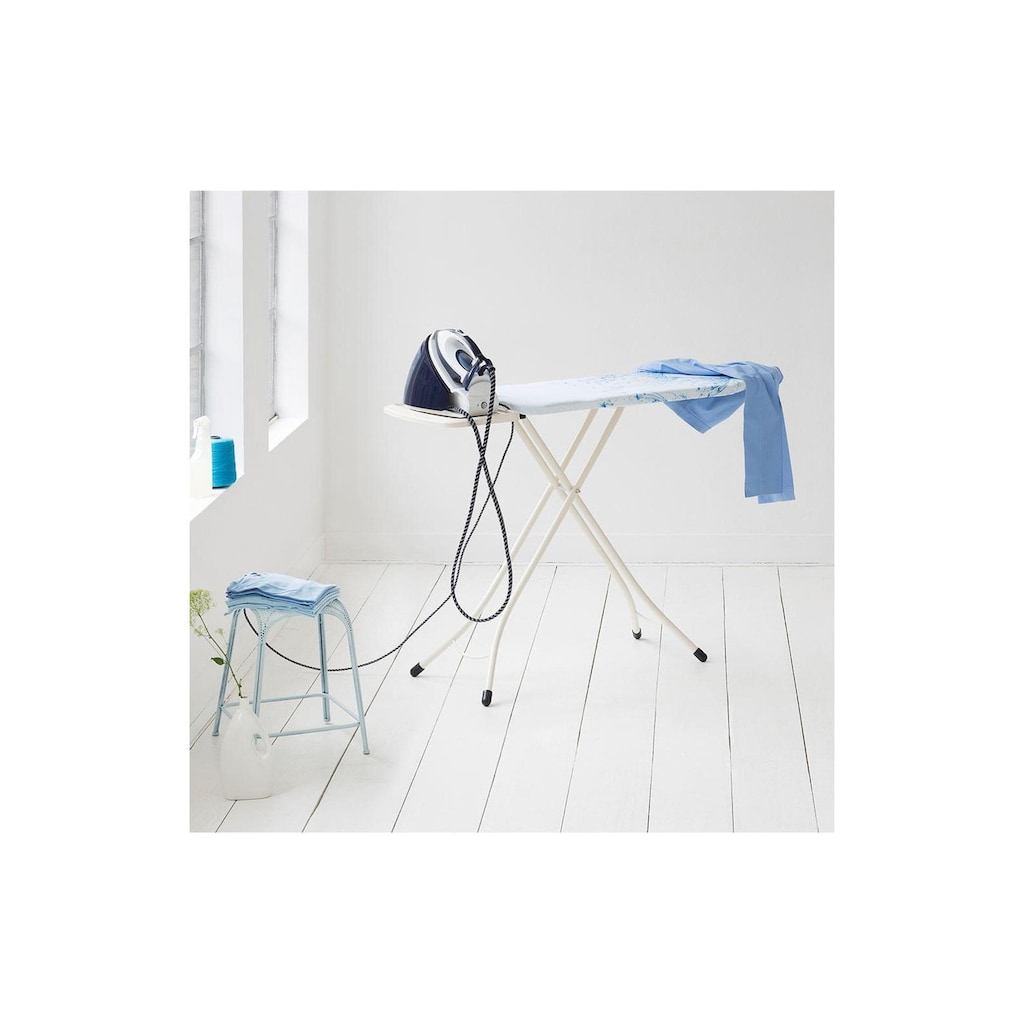 Brabantia Bügelbrett »Cotton Flower mit Dampfstationsabalge«, Bügelfläche 45 cmx124 cm