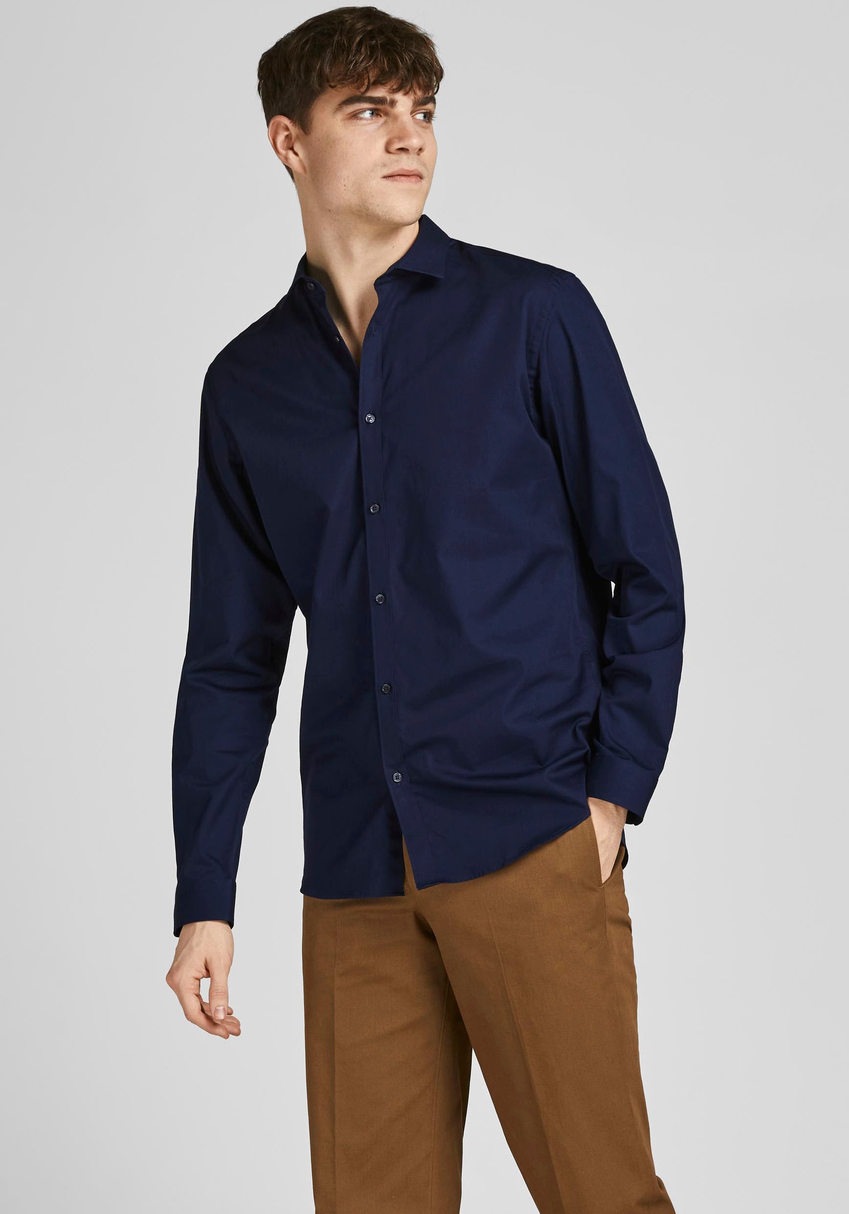 Jack & Jones Langarmhemd »CARDIFF SHIRT«
