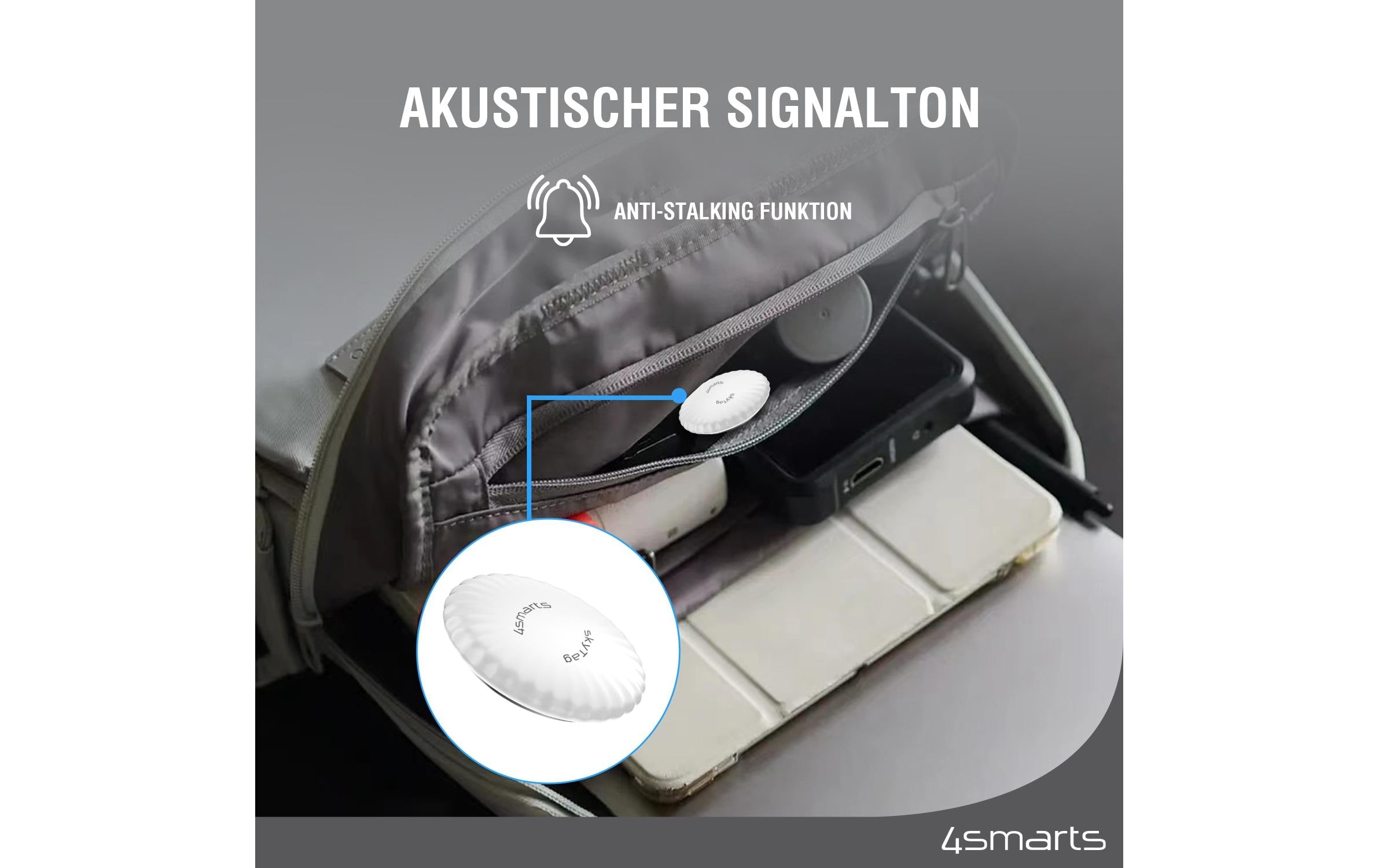 4smarts GPS-Tracker »SkyTag Slim 2er Set schwarz, weiss«