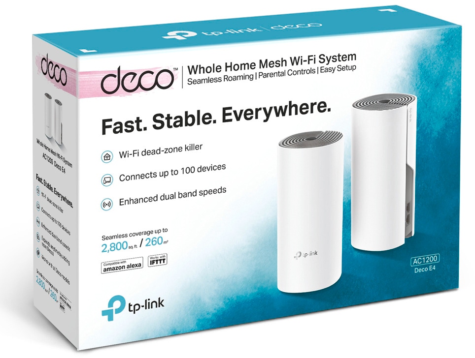 TP-Link WLAN-Repeater »Deco E4 (2er-Pack) AC1200 Whole-Home Mesh Wi-Fi System«