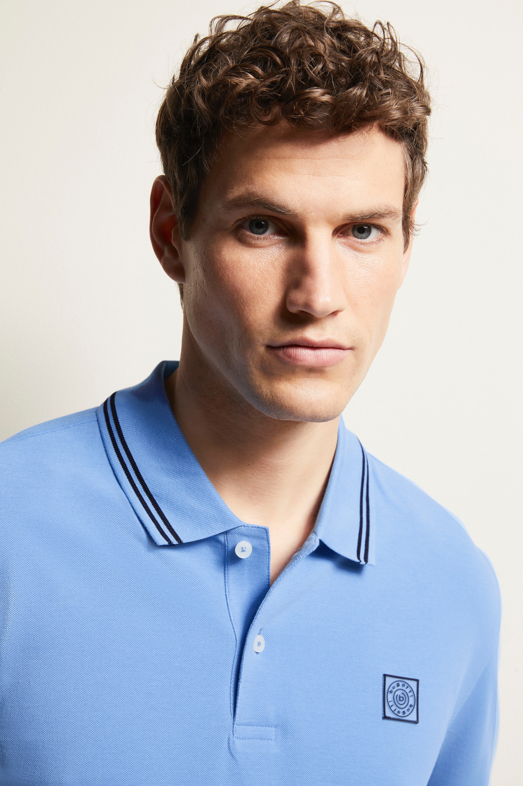 bugatti Poloshirt, mit Kontraststreifen