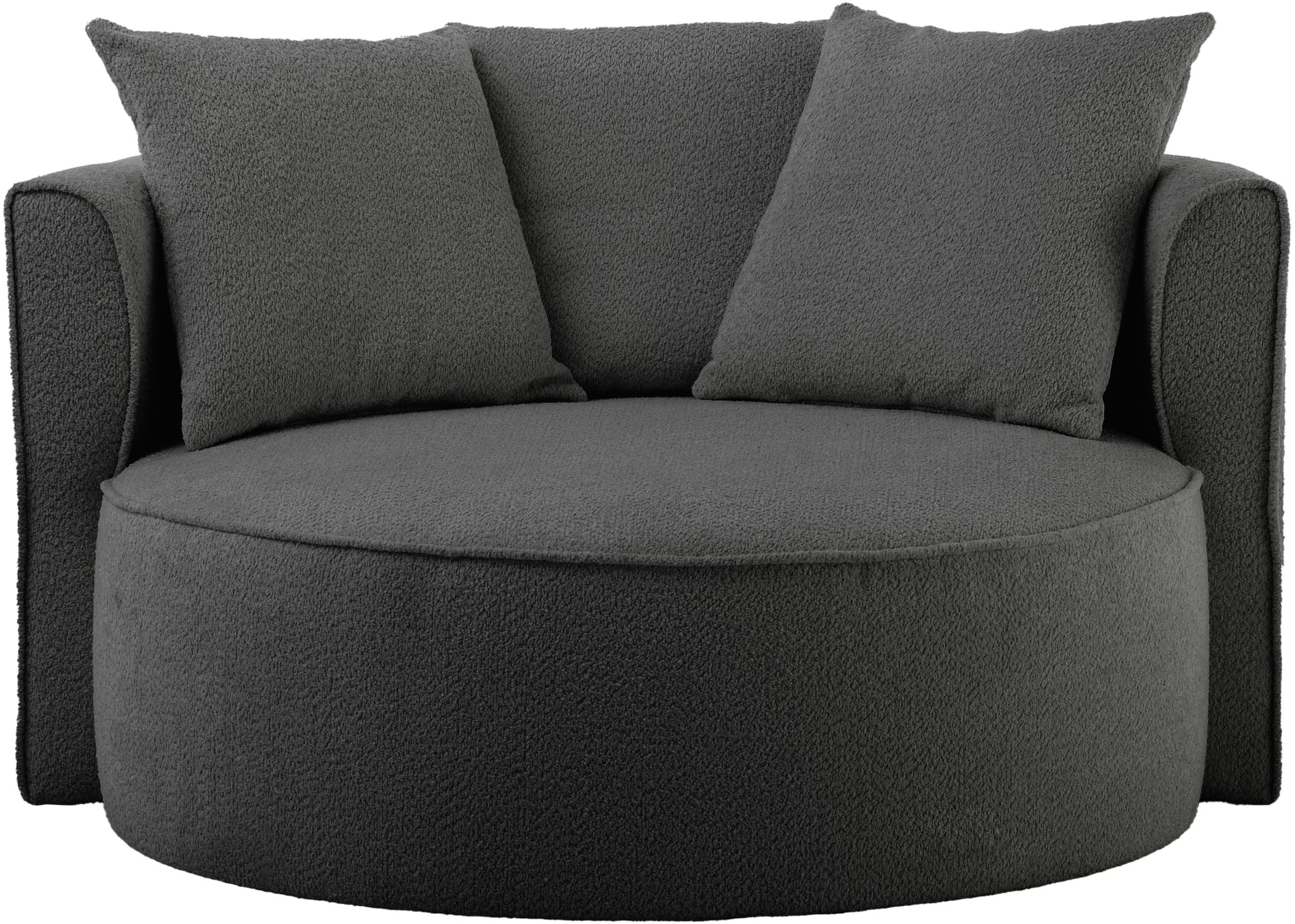 LeGer Home by Lena Gercke XXL-Sessel »Isalie, Sessel in modernen Farben, Lesesessel, Loveseat, Big-Sessel«, trendige Stoffe, mit 3 Zierkissen, grosse Sitzfläche, Hocker optional