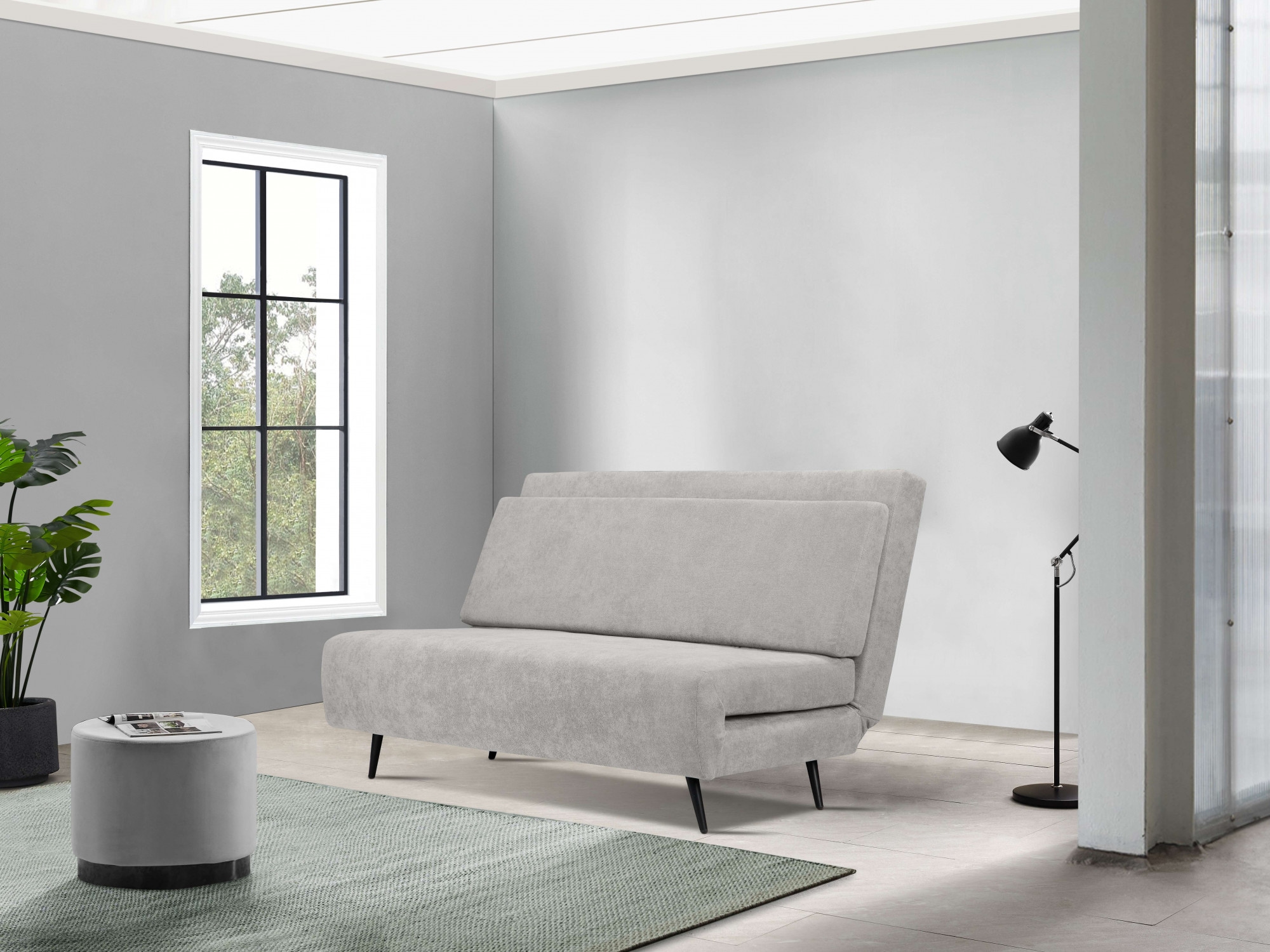 andas Schlafsofa »Linnea«, Daybed mit aufklappbarer Liegefläche, in Webstoff, Veloursstoff, Cord