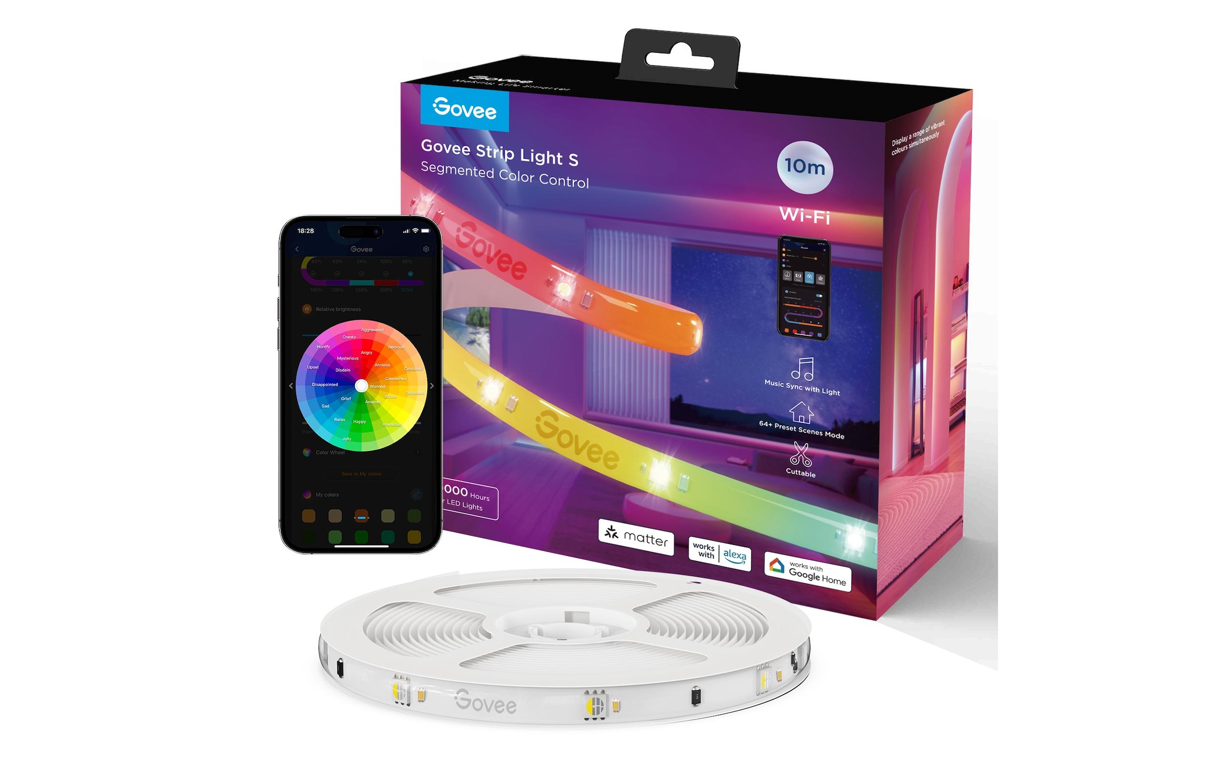 Govee LED Lichtleiste »Govee Light S, Wi-Fi / Bluetooth / Matter«