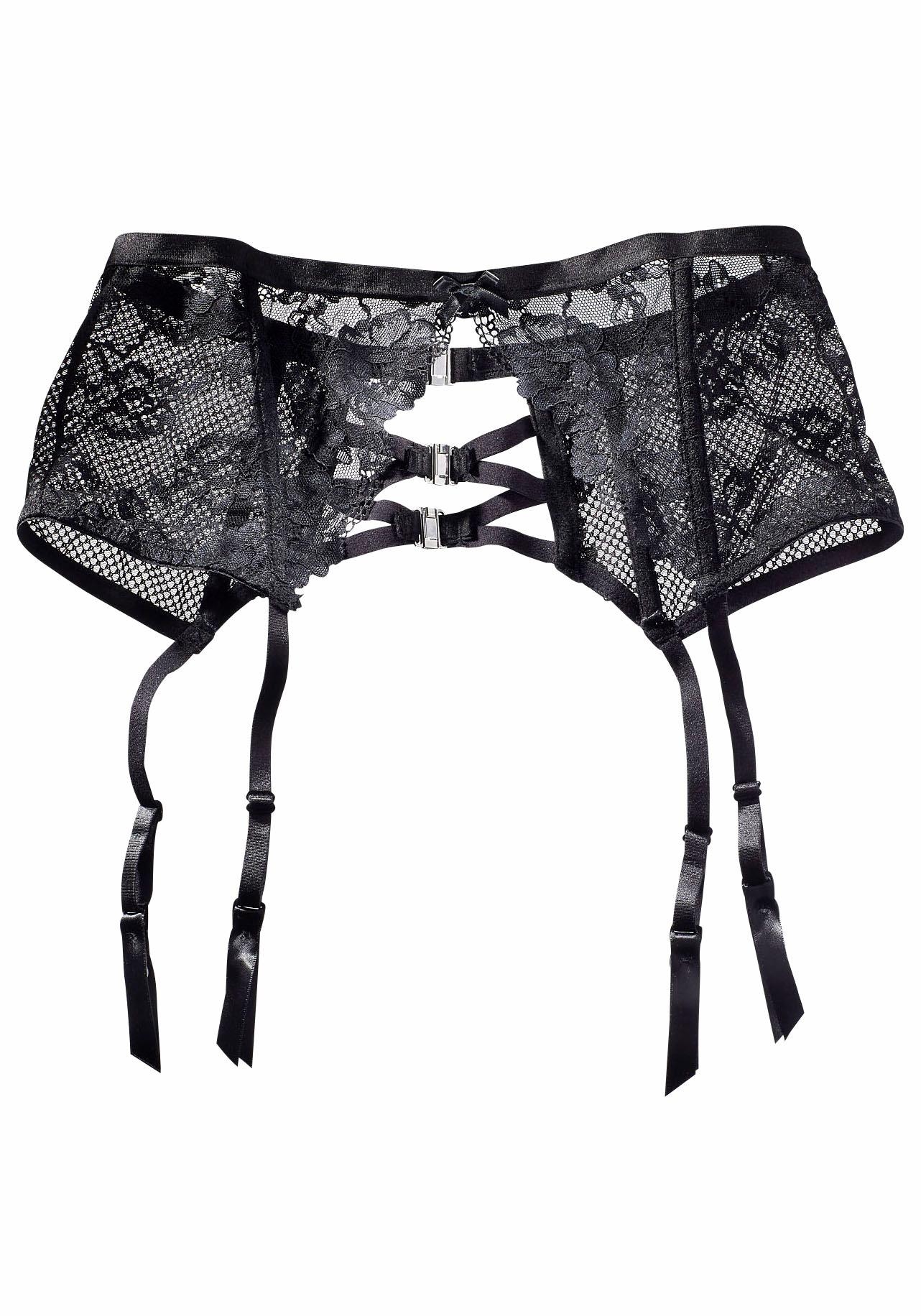 petite fleur goldfarben Strapsgürtel, aus transparenter Spitze und Netzmaterial, sexy Dessous