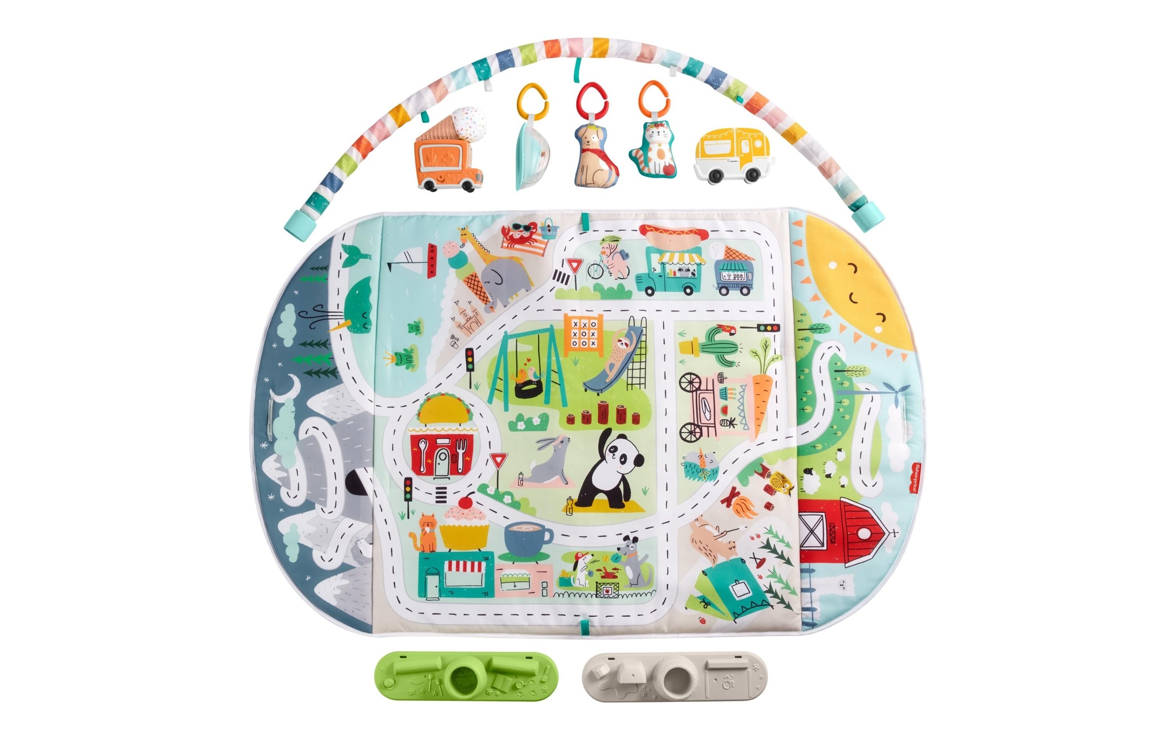 Fisher-Price® Lernspielzeug »mit Abenteuer Spieldecke«, (9 St.)