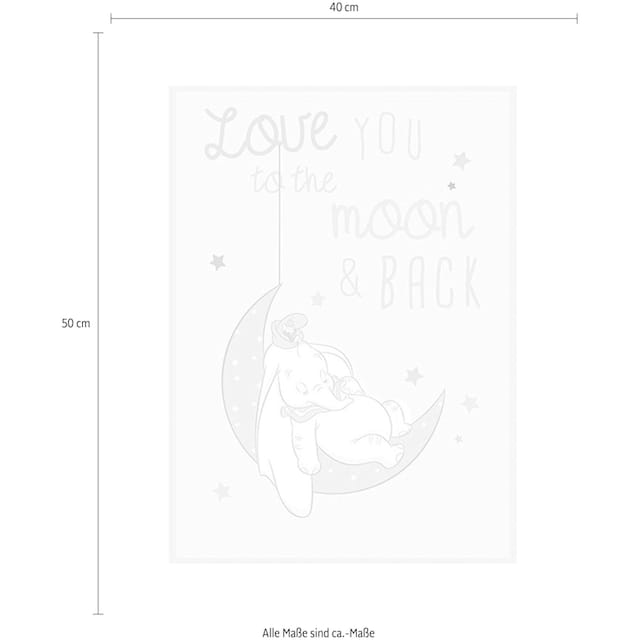 ✵ Komar Poster »Dumbo Moon«, Disney, (1 St.), Kinderzimmer, Schlafzimmer,  Wohnzimmer online ordern | Jelmoli-Versand