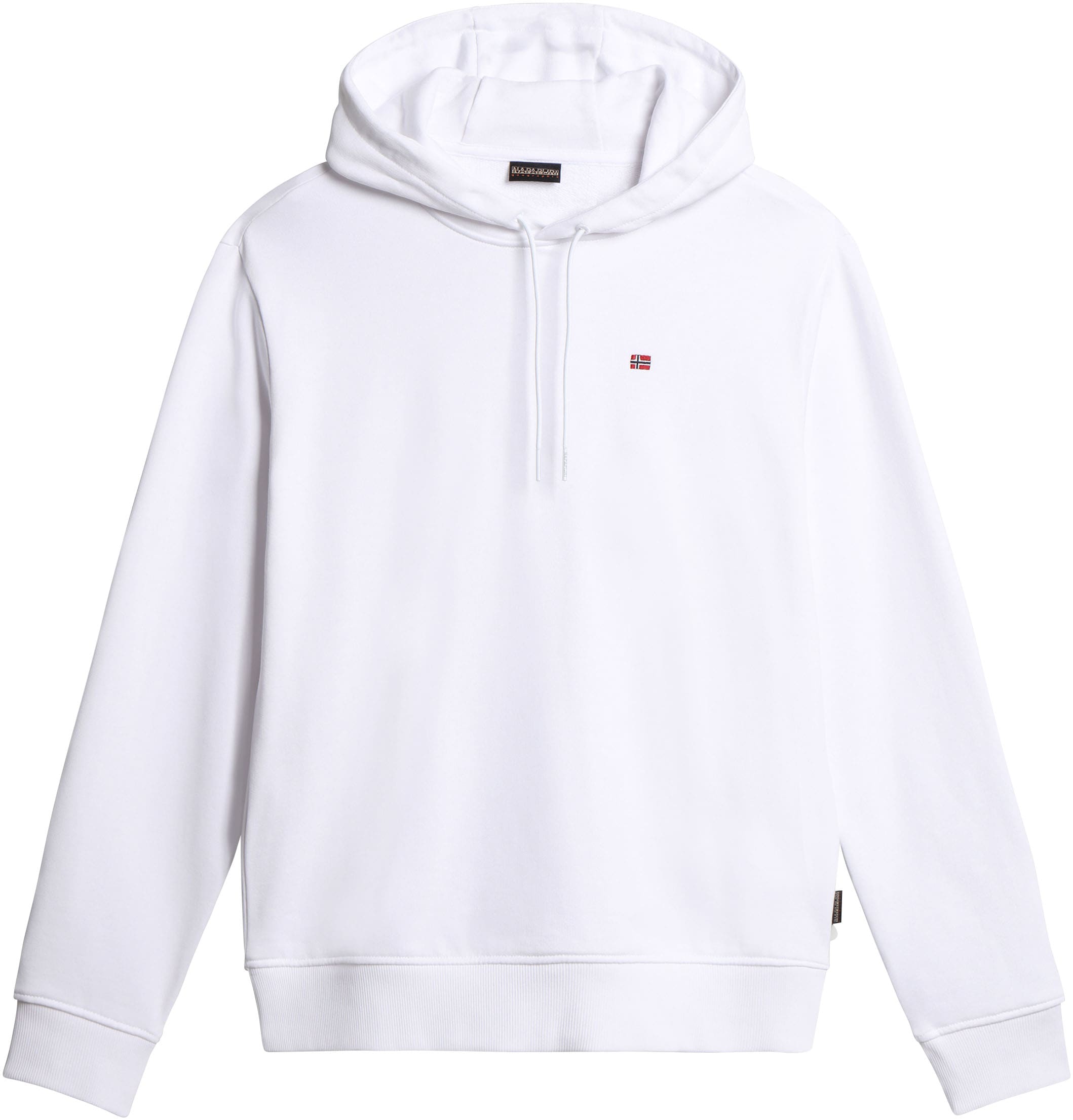 Napapijri Kapuzensweatshirt »BALIS H SUM BLU MARINE«, Mit Markenlabel an der Seite; mit Rippbündchen an Saum und Ärmeln