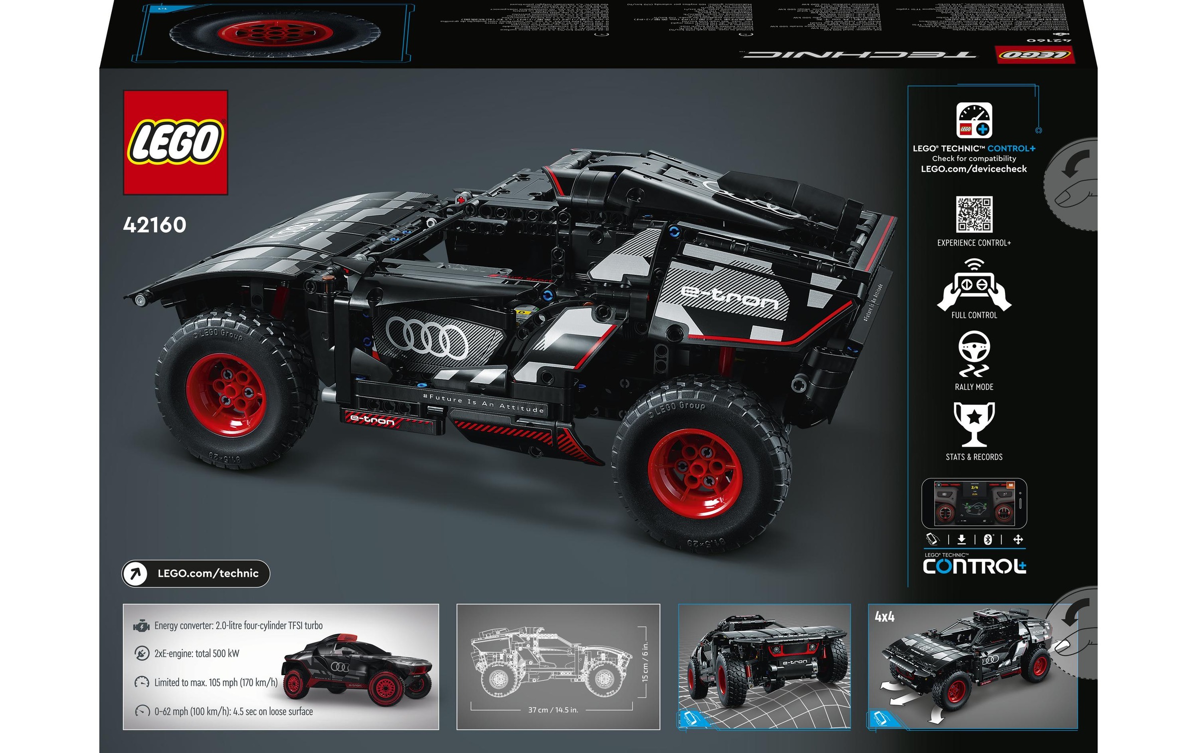 LEGO® Spielbausteine »Audi RS Q e-tron 4216«, (914 St.)