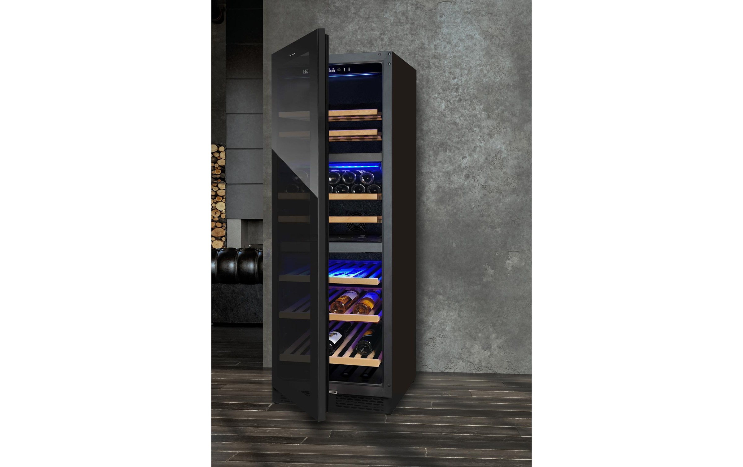 Trisa Weinkühlschrank »368ll, links«, für 145 St. Standardflaschen á 075l, Holzart: Buche (Rumänien)