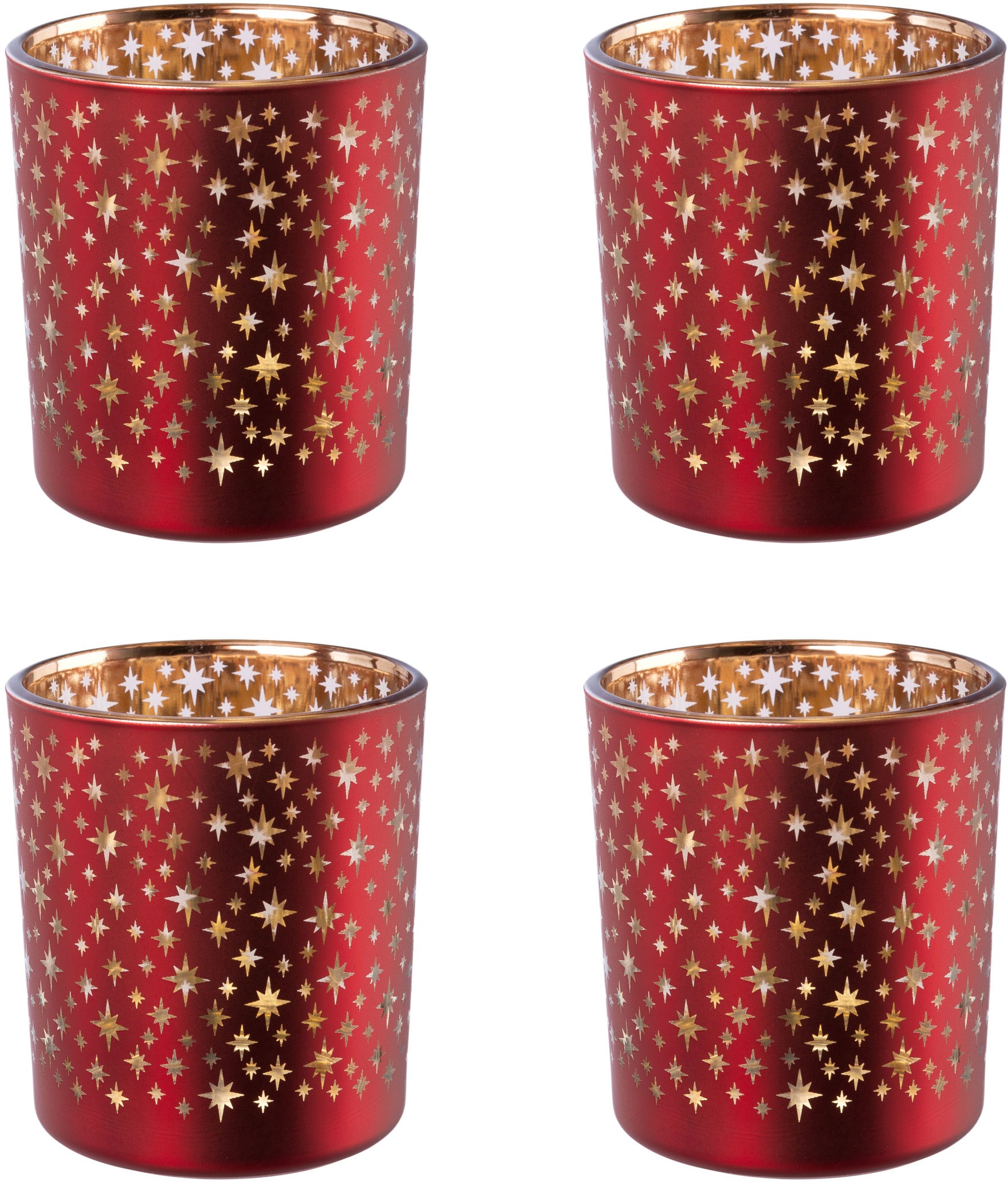 Creativ deco St.), | mit Teelichthalter (4 Innenseite online »Weihnachtsdeko«, Jelmoli-Versand goldfarbener kaufen