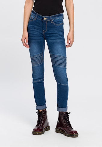 Arizona Skinny-fit-Jeans »im Biker- Look«, Low Waist kaufen