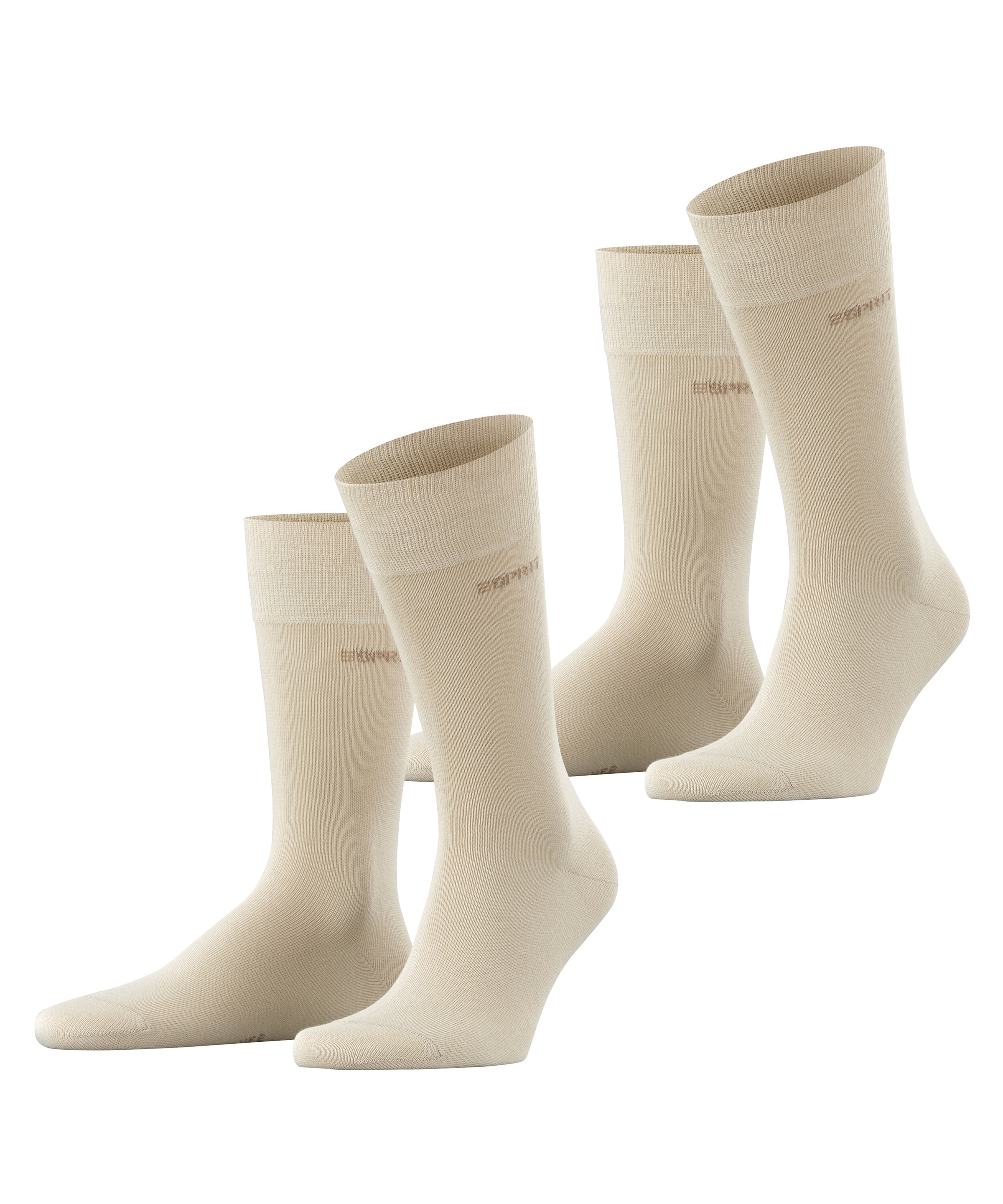 Esprit Socken »Basic Uni« 2er Pack, 2 Paar tlg. mit hohem Baumwollanteil atmungsaktiv
