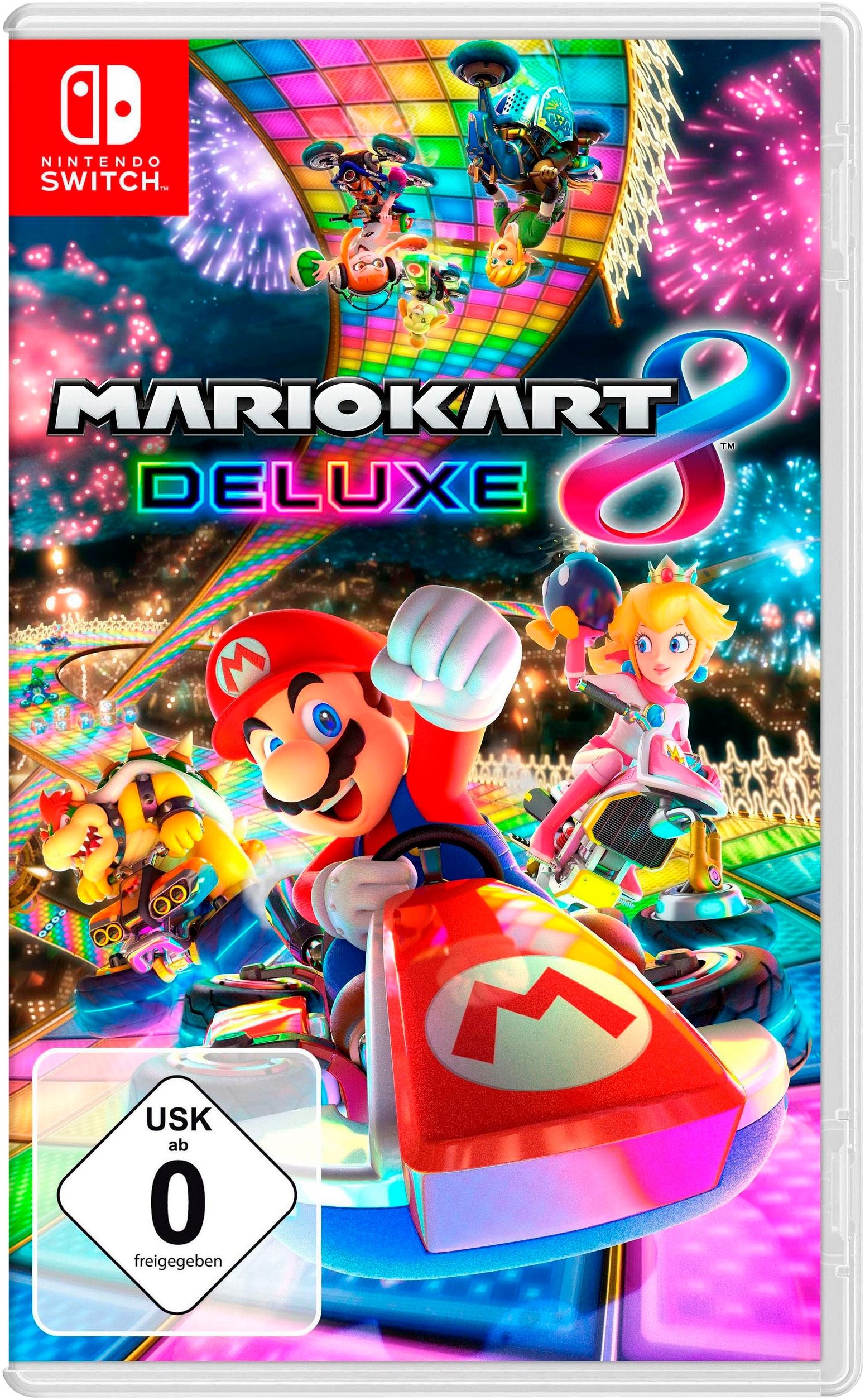 Nintendo Switch Spielesoftware »Mario Kart 8 Deluxe + JoyCon Lenkrad«, Nintendo Switch