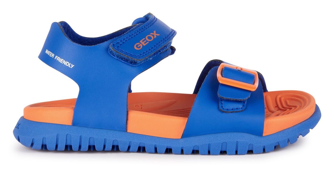 Geox Badesandale »J SANDAL FOMMIEX BOY«, Sommerschuh, Poolslides, Klettschuh, mit Klettverschluss