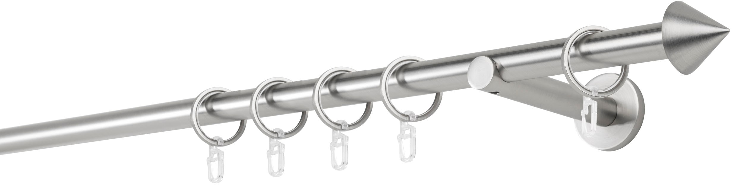 mydeco Gardinenstange »20mm Cone Wandträger 12 cm« 1 läufig-läufig Fixmass