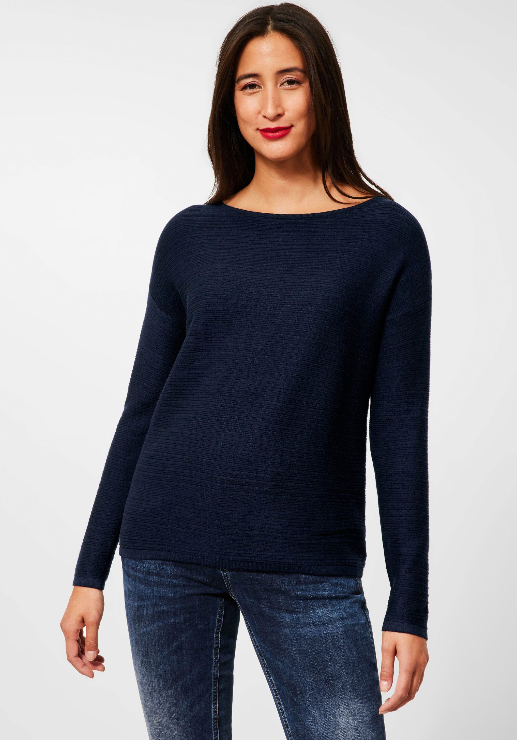 STREET ONE Strickpullover, mit überschnittenen Schultern kaufen