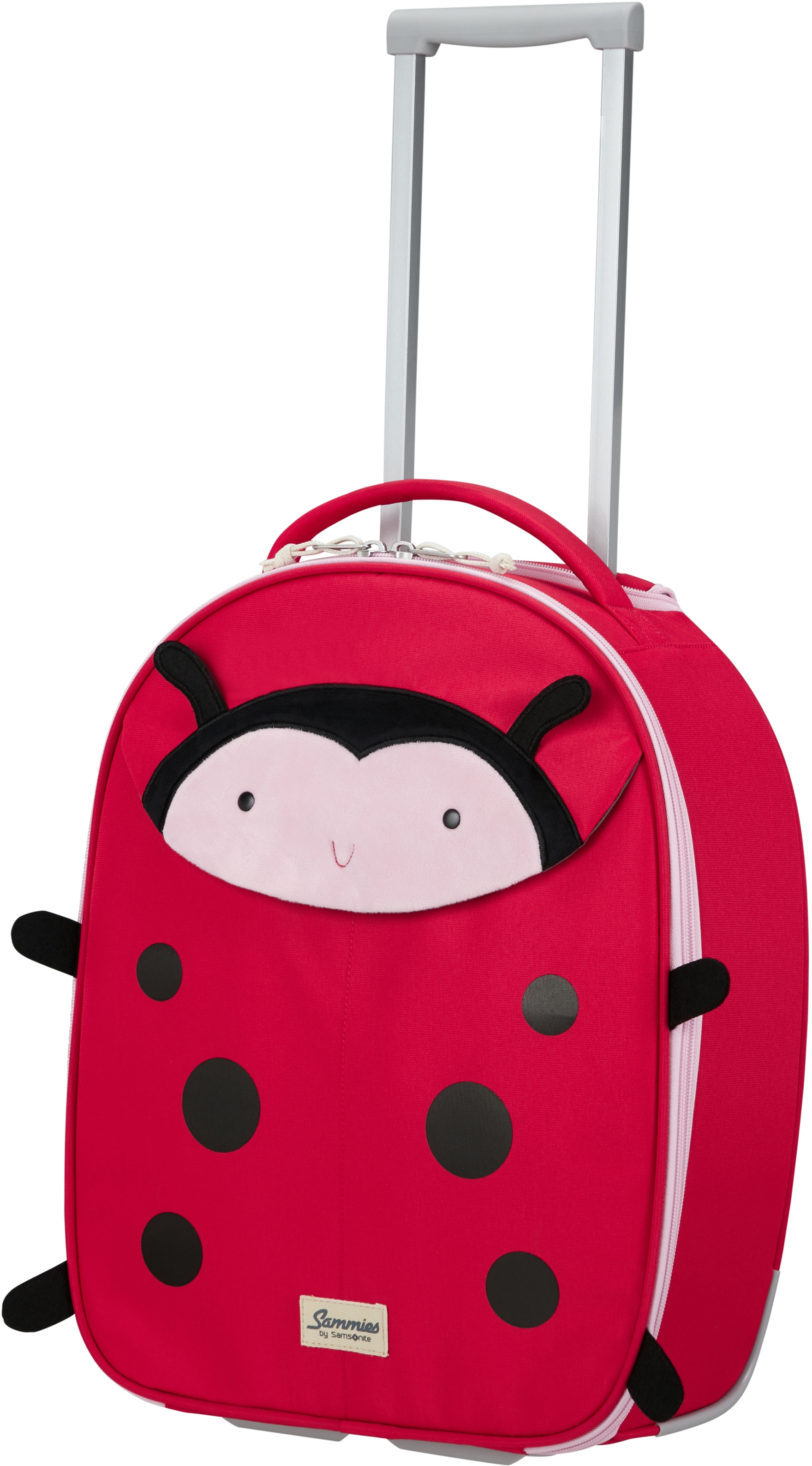 Samsonite Kinderkoffer »Happy Sammies ECO, Ladybug Lally«, 2 Rollen, Kinderreisekoffer Kindertrolley Handgepäck Weichschalenkoffer