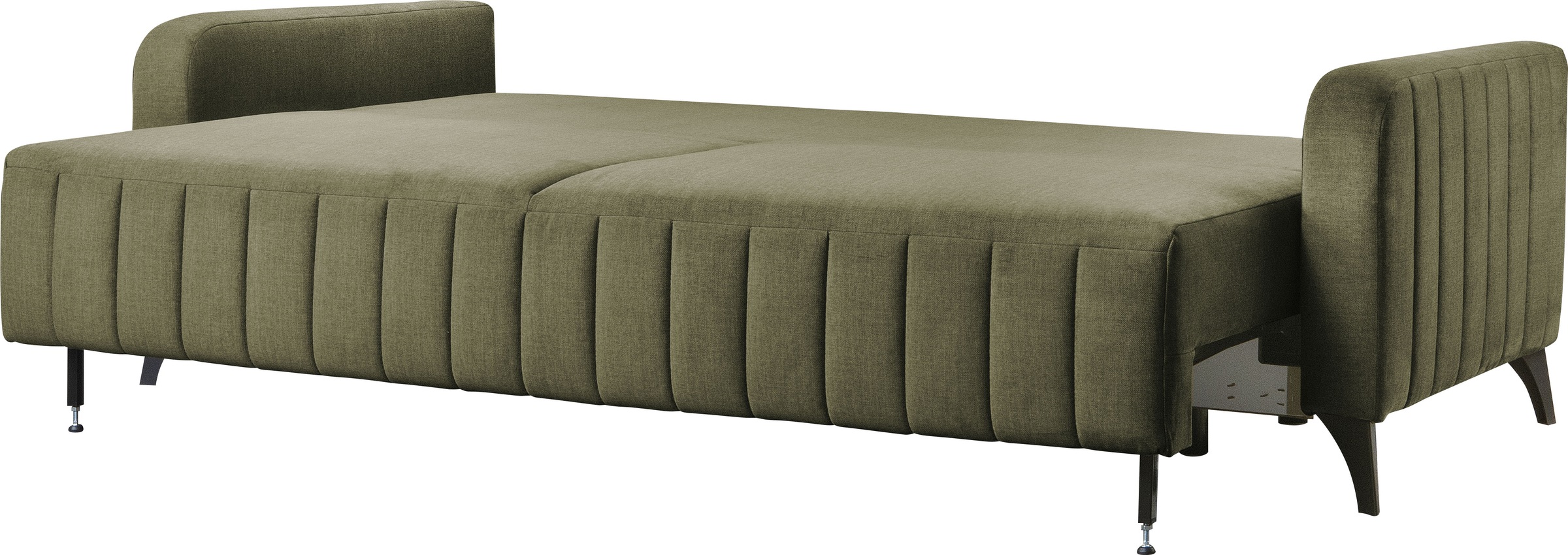 exxpo - sofa fashion 3-Sitzer »Grande, hochwertiges Schlafsofa mit Microvelours-Bezug«, mit Bettfunktion und Bettkasten, komfortabler Federkern