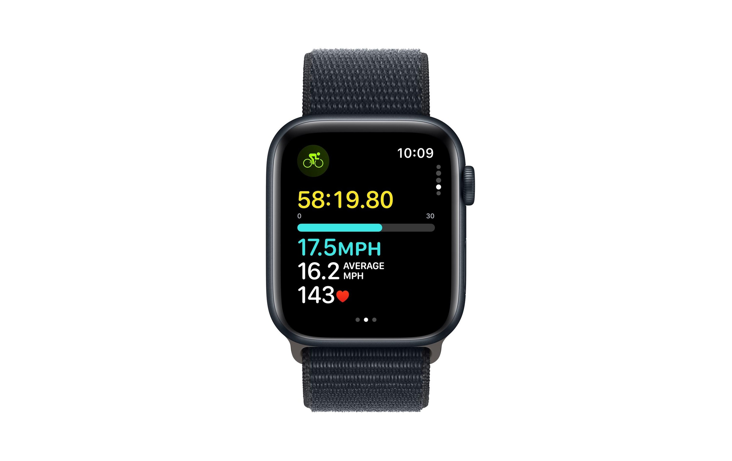 Apple Watch SE (2024), 44 mm, GPS, Sport Loop, Mitternacht