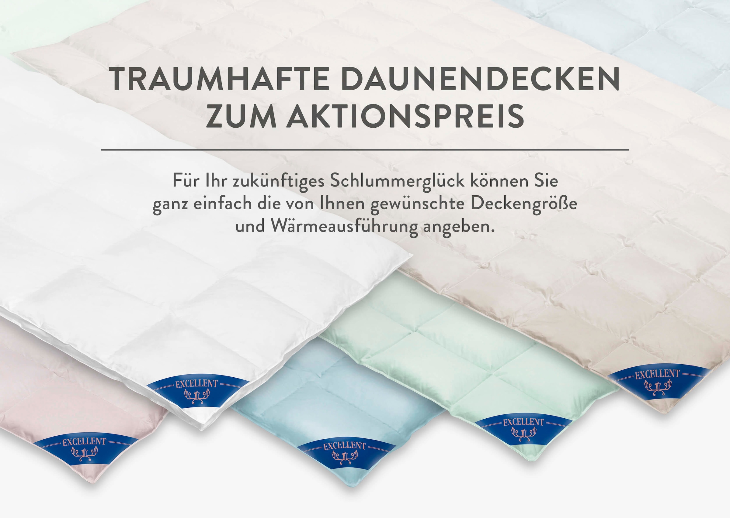 Excellent Daunenbettdecke »Überraschungsbox«, polarwarm, Füllung Jelmoli-Versand 90% Solange | shoppen Daunen, Vorrat Bezug Lagerräumung, wegen Federn, Baumwolle, Sonderpreis, online 10% absoluter St.), der (1 reicht