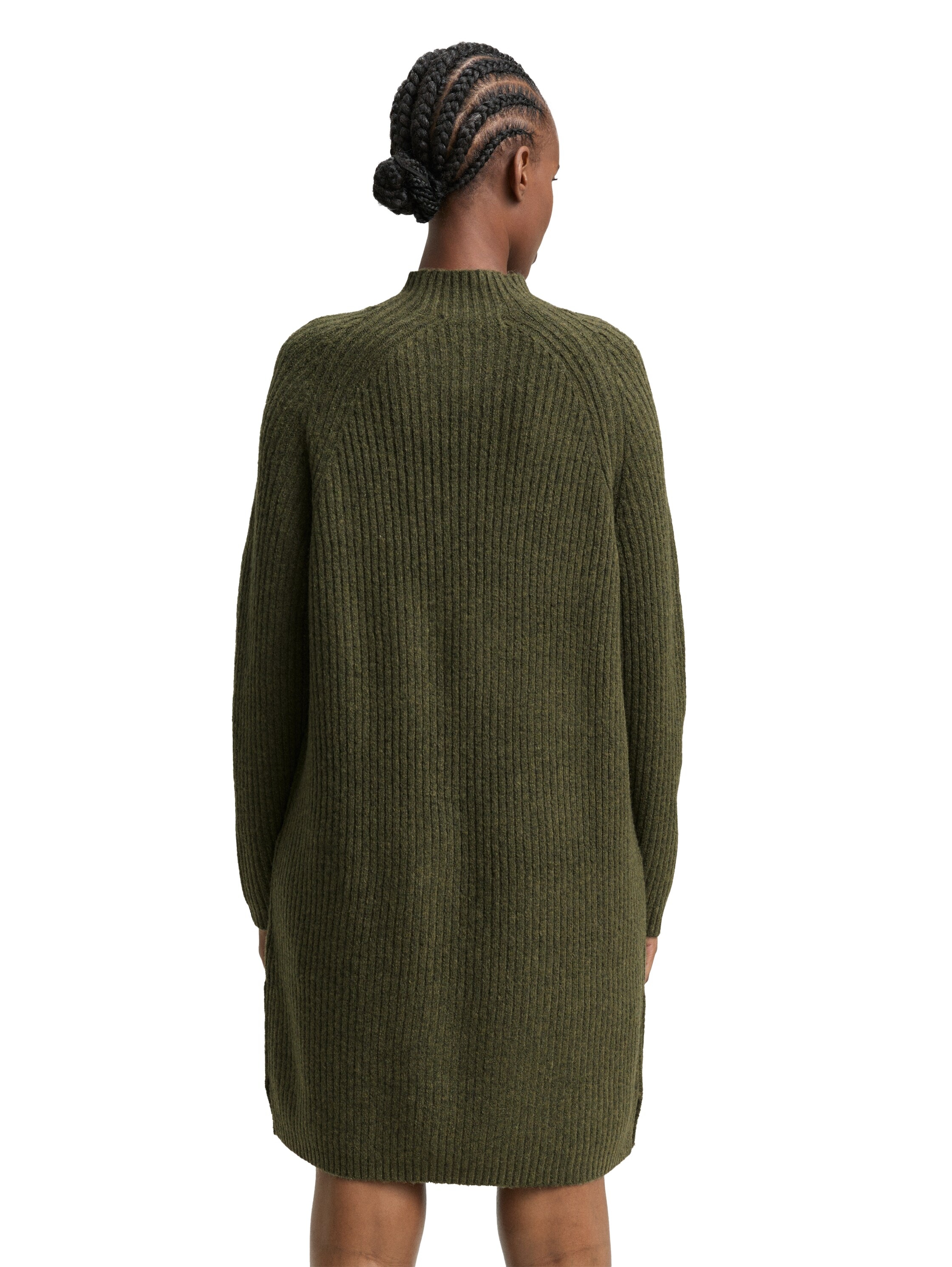 TOM TAILOR Denim Strickkleid, mit Stehkragen
