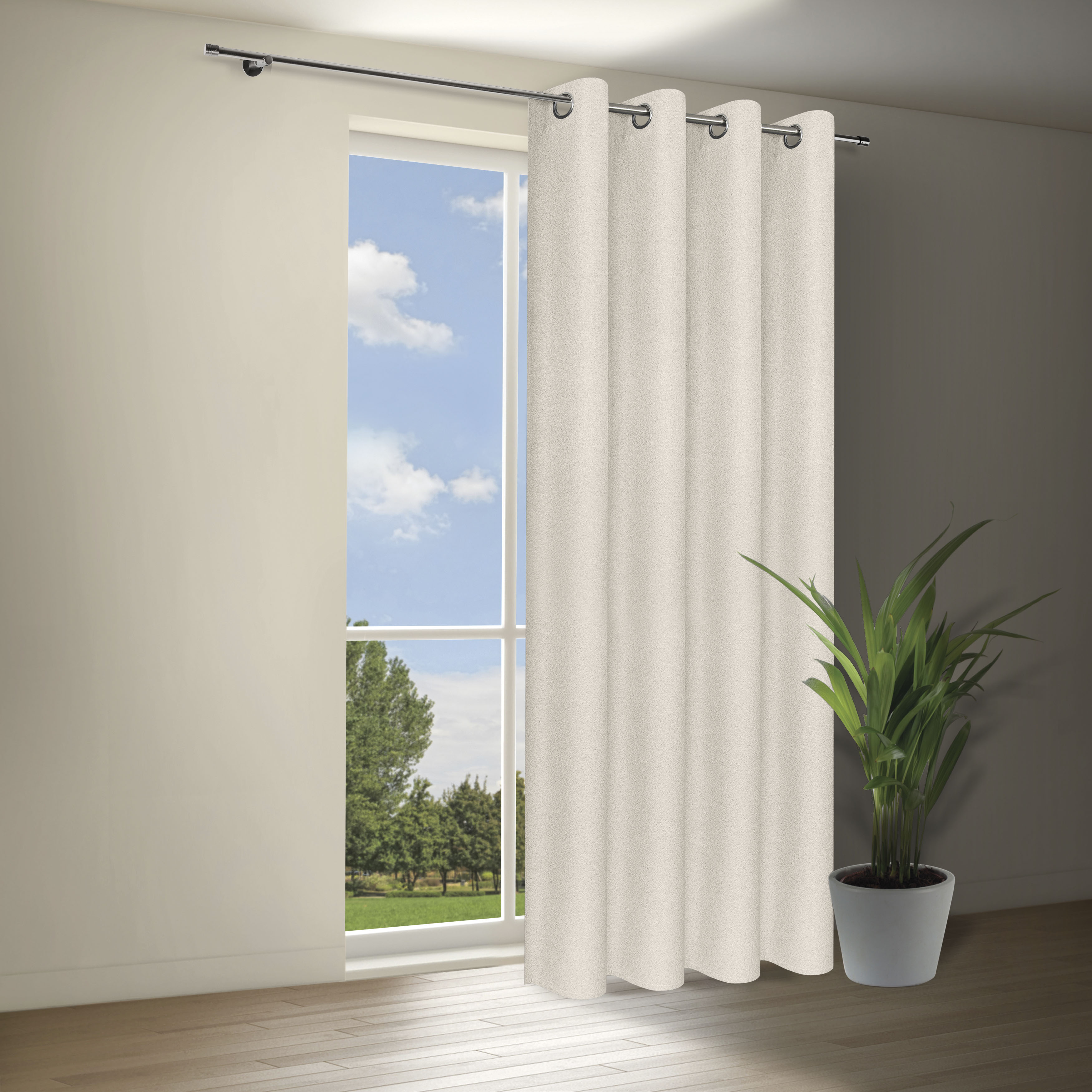 Gerster Vorhang »Gesina« Ösen 1 Stk. tlg. Blickdichter Ösenschal "Gesina"