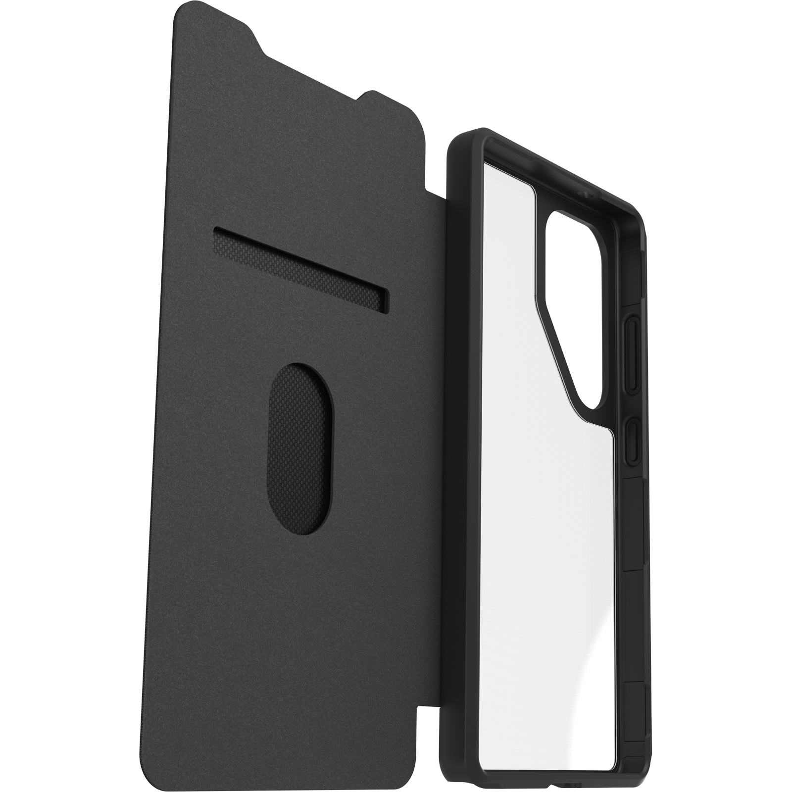 Otterbox Handyhülle »React Folio Samsung Galaxy S25 Ultra -clear/black«, Backcover, Schutzhülle, Handyschutzhülle, Case, Schutzcase, stossfest