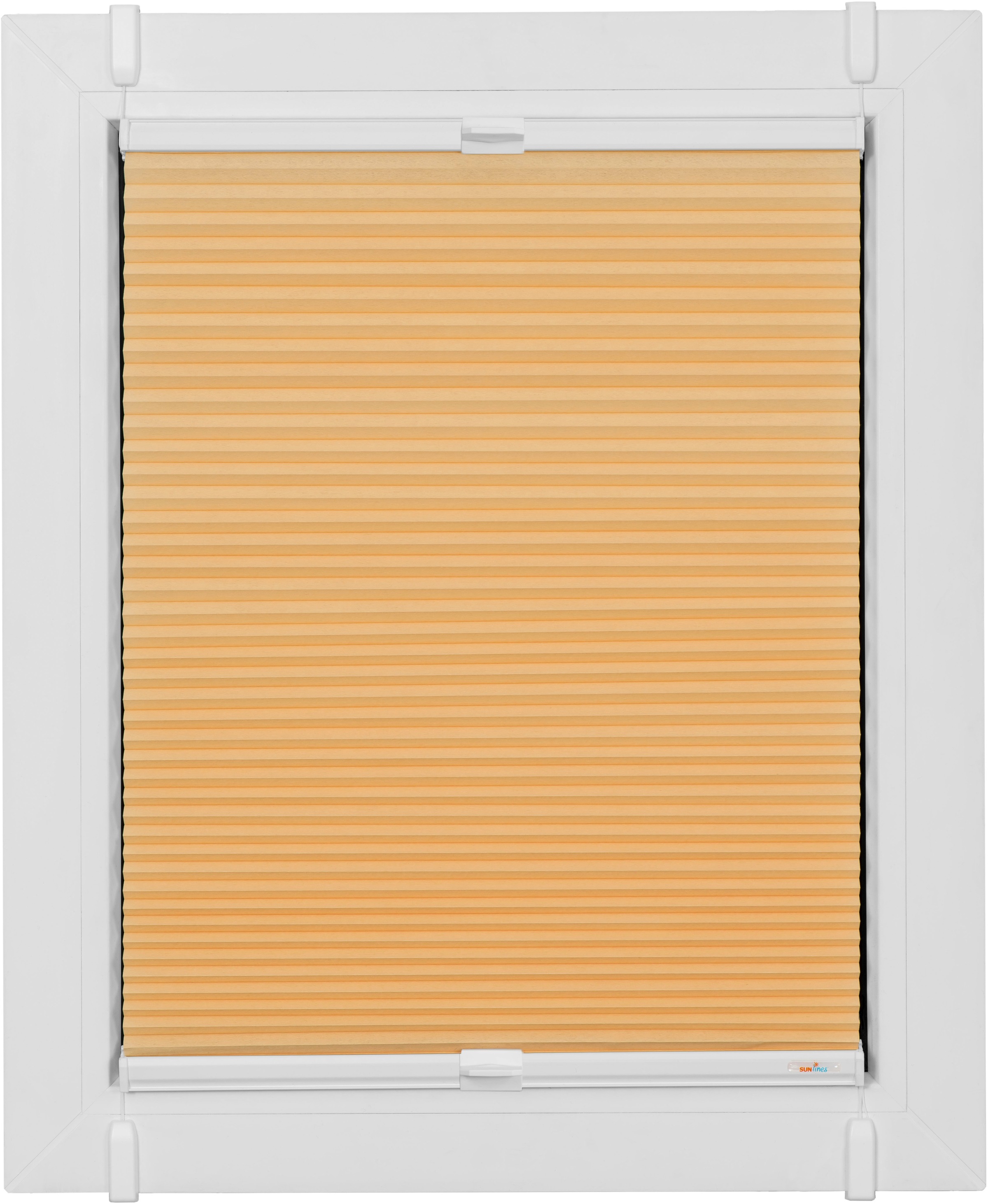 sunlines Wabenplissee "One Size Style Honeycomb TL" blickdicht ohne Bohren verspannt Zubehörfarbe weiss, zum Klemmen