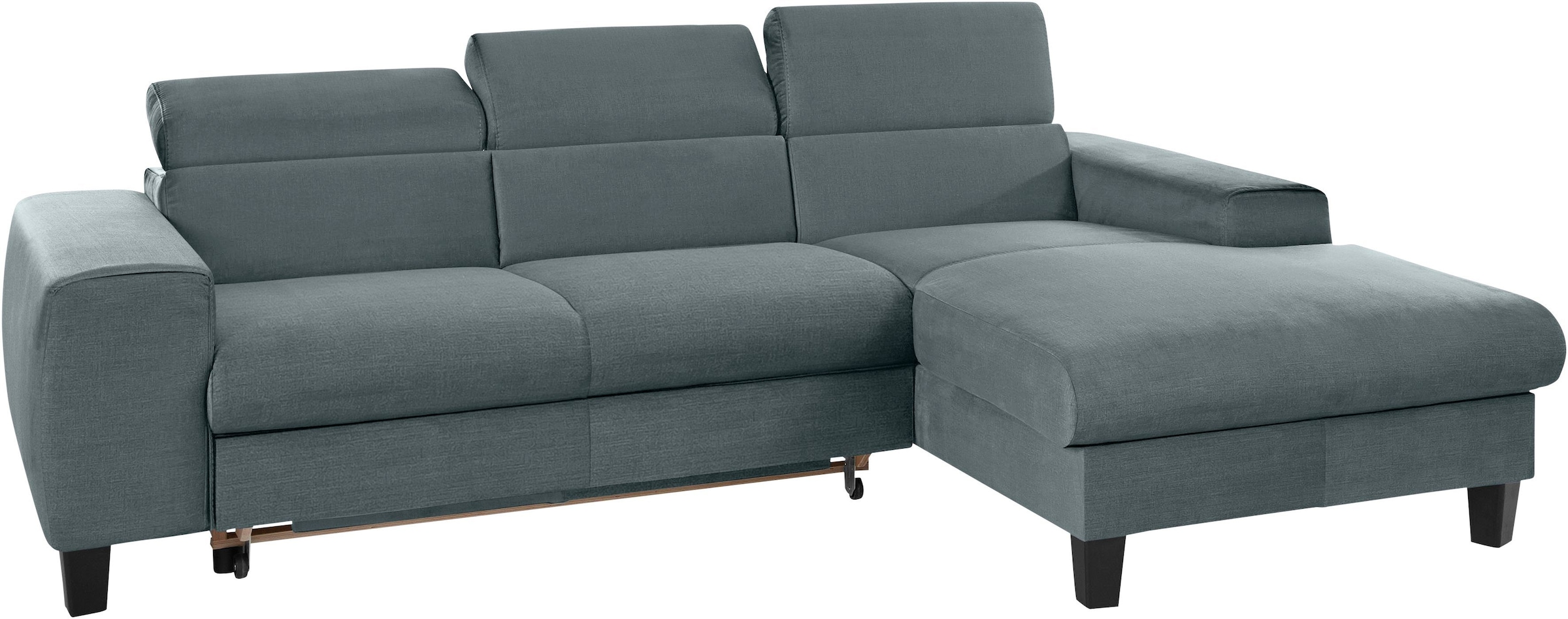 COTTA Polstergarnitur »Morven L-Form«, (Set), Set bestehend aus: Ecksofa mit Kopfteilverstellung & Hocker
