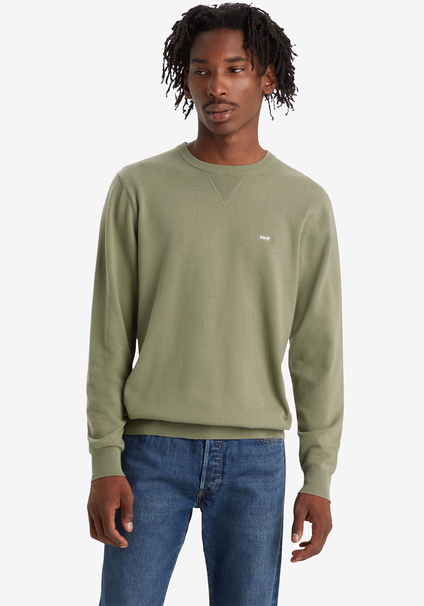 Levi's® Rundhalspullover »LIGHTWEIGHT HM SWEATER« Feingerippte Abschlüsse
