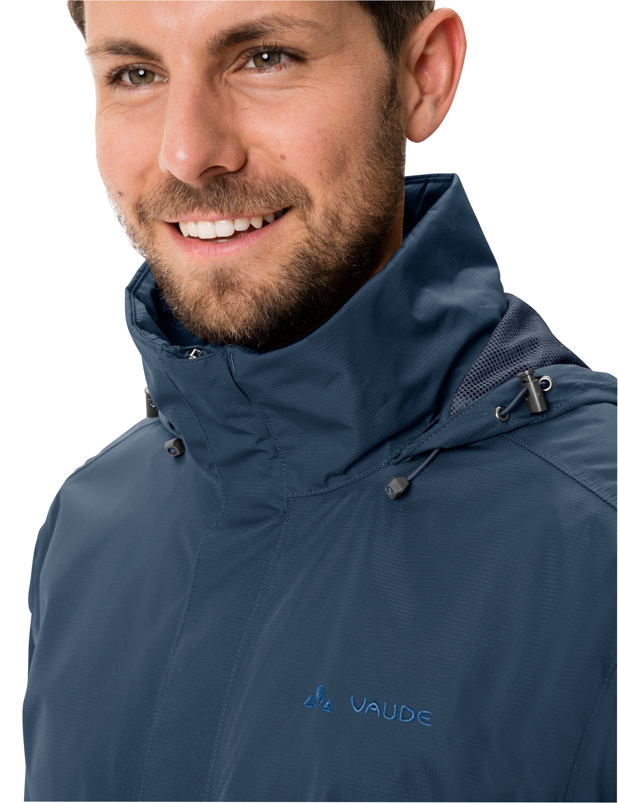 VAUDE Funktionsjacke, mit Kapuze, Wasserdicht, winddicht und atmungsaktiv