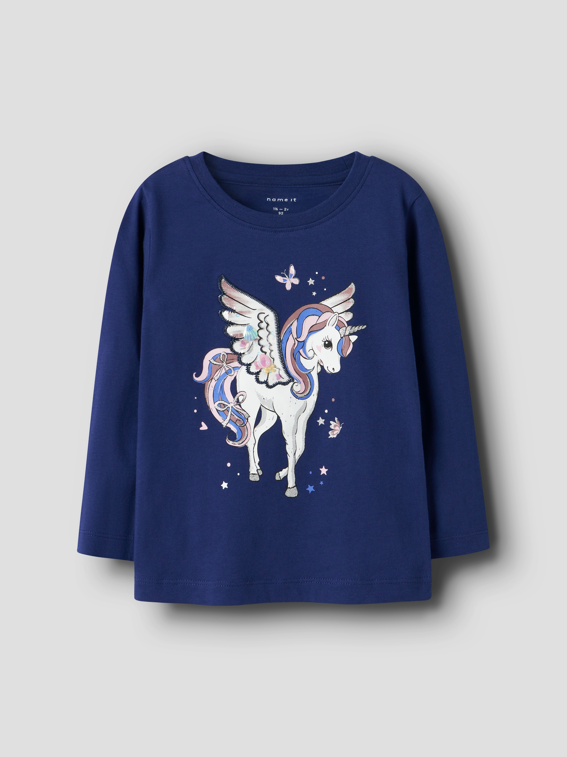 Name It Langarmshirt »NMFNINNA LS TOP BOX«