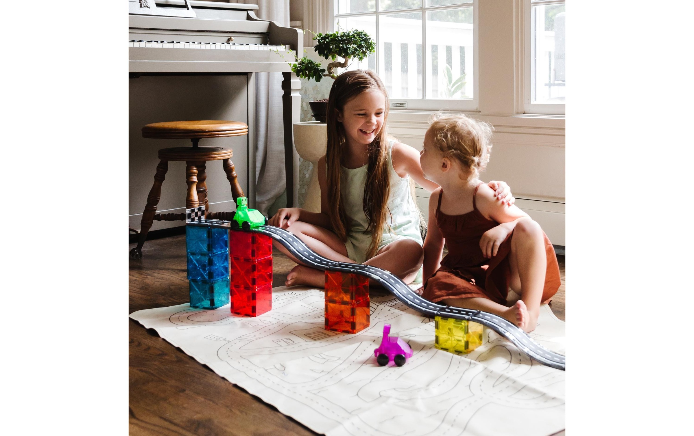 nicht definiert Autorennbahn »Magna-Tiles Downhill Duo Set«