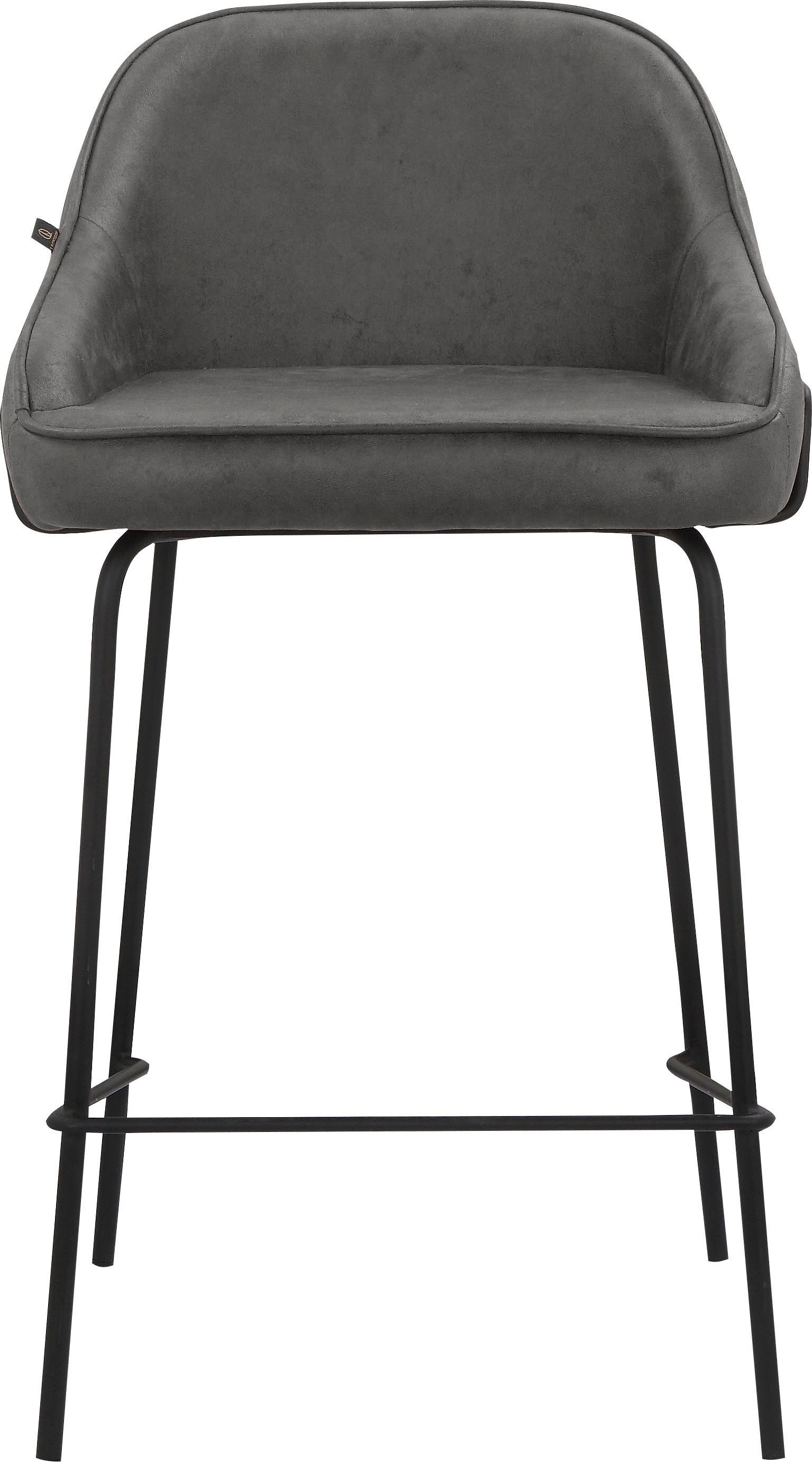 Leonique 4-Fussstuhl »Puant«, 2 St., Luxus-Microfaser, mit Stoff aus Polyester/recyceltem Polyester, Sitzhöhe 65 cm