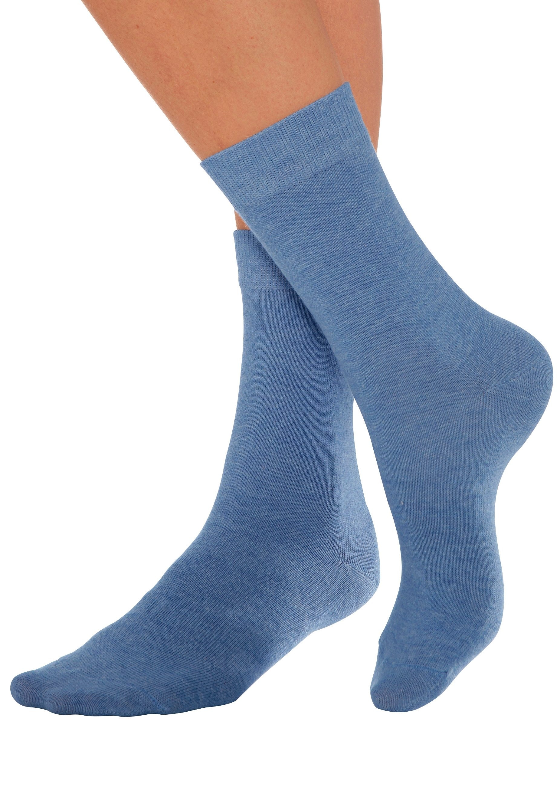 Lavana Basicsocken, (Set, 7 Paar), mit druckfreiem Bündchen