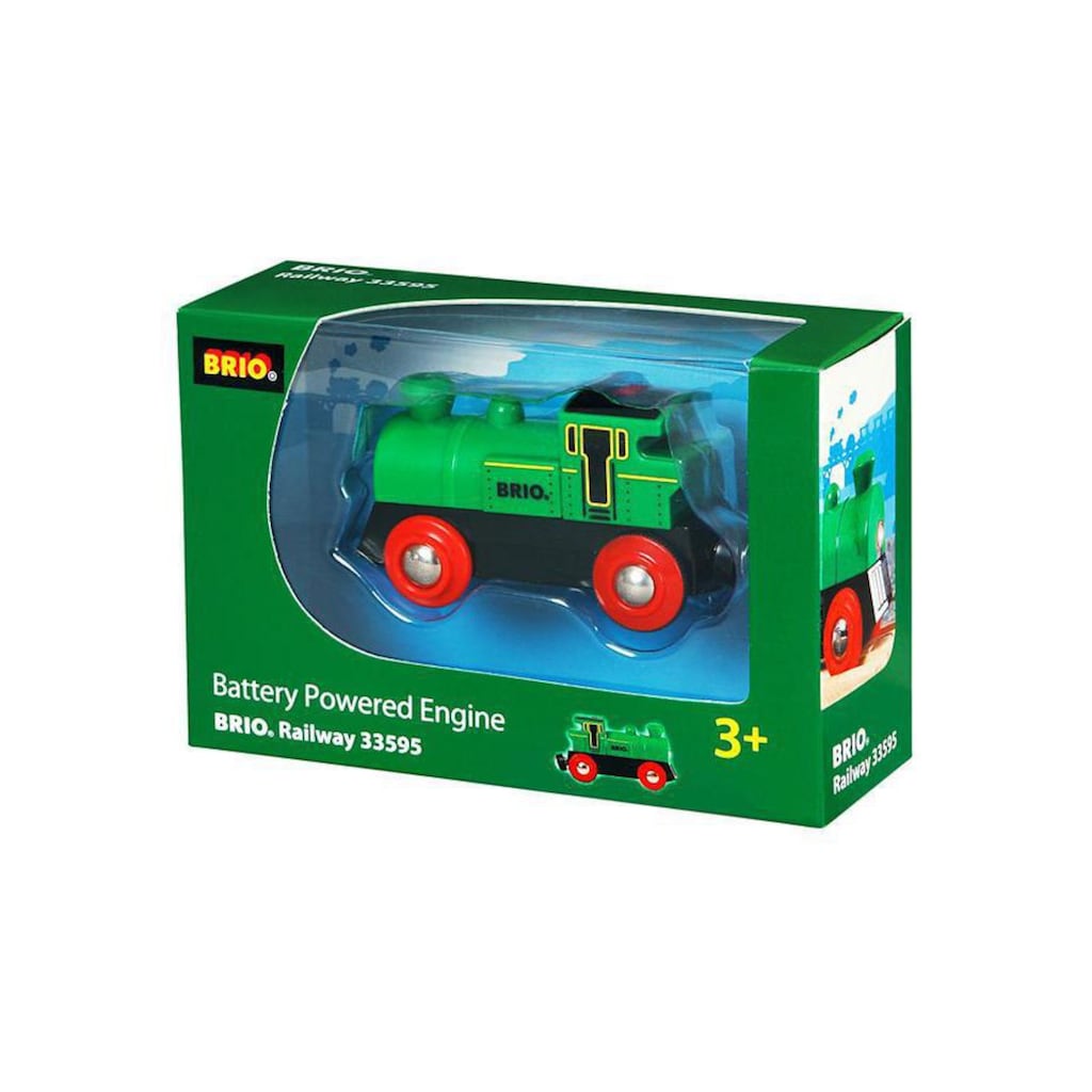 BRIO® Spielzeugeisenbahn-Lokomotive »WORLD Speedy Green Batterielok«