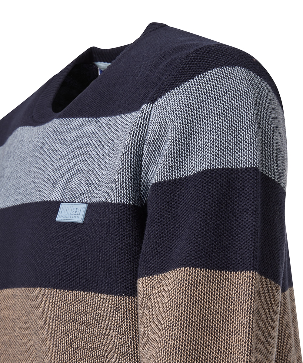 Pioneer Authentic Jeans Rundhalspullover, Feinstrickqualität