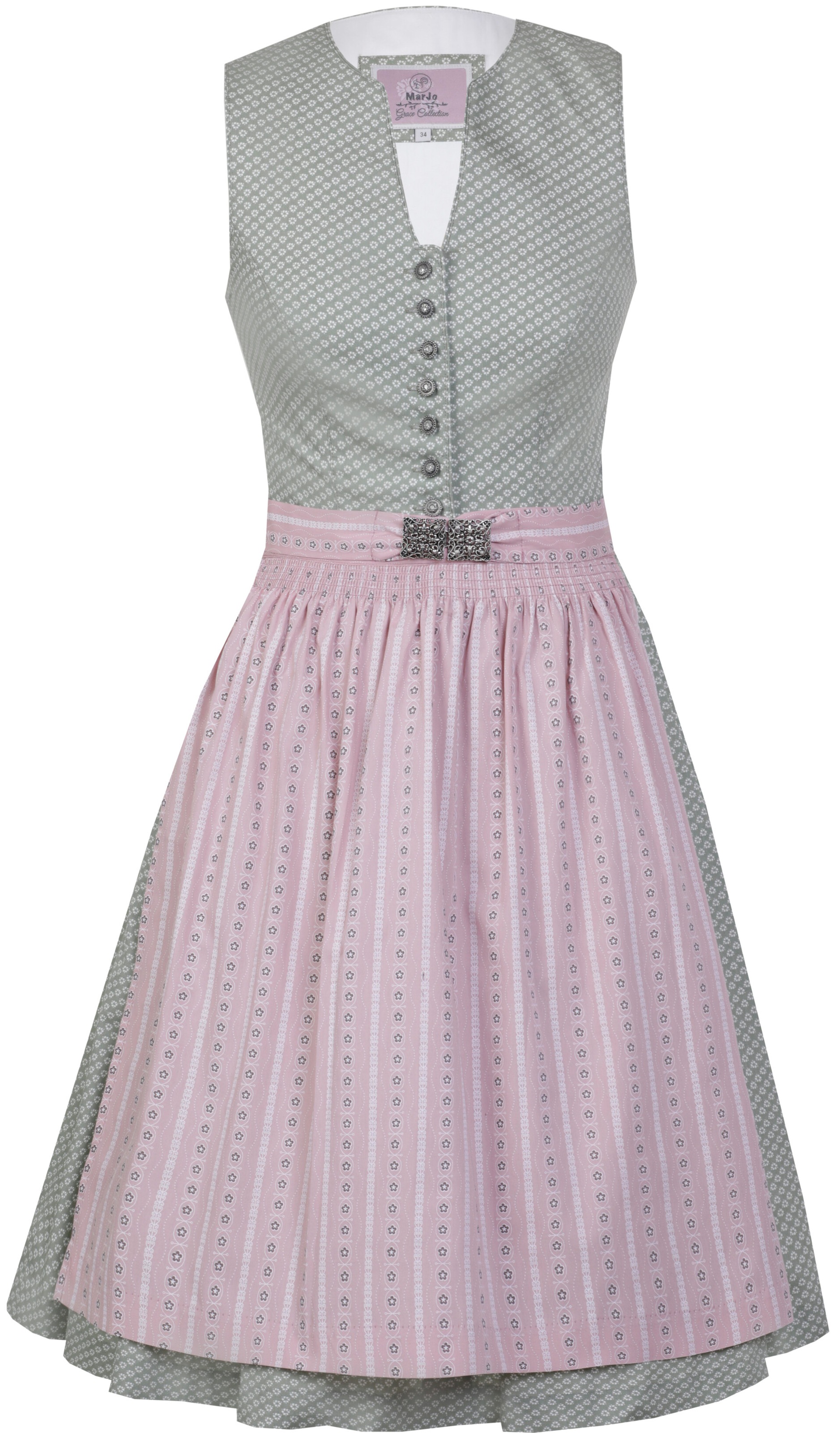 MarJo Dirndl, (2 tlg.), Damen, midi mit Schürze mit Rankenmuster kaufen