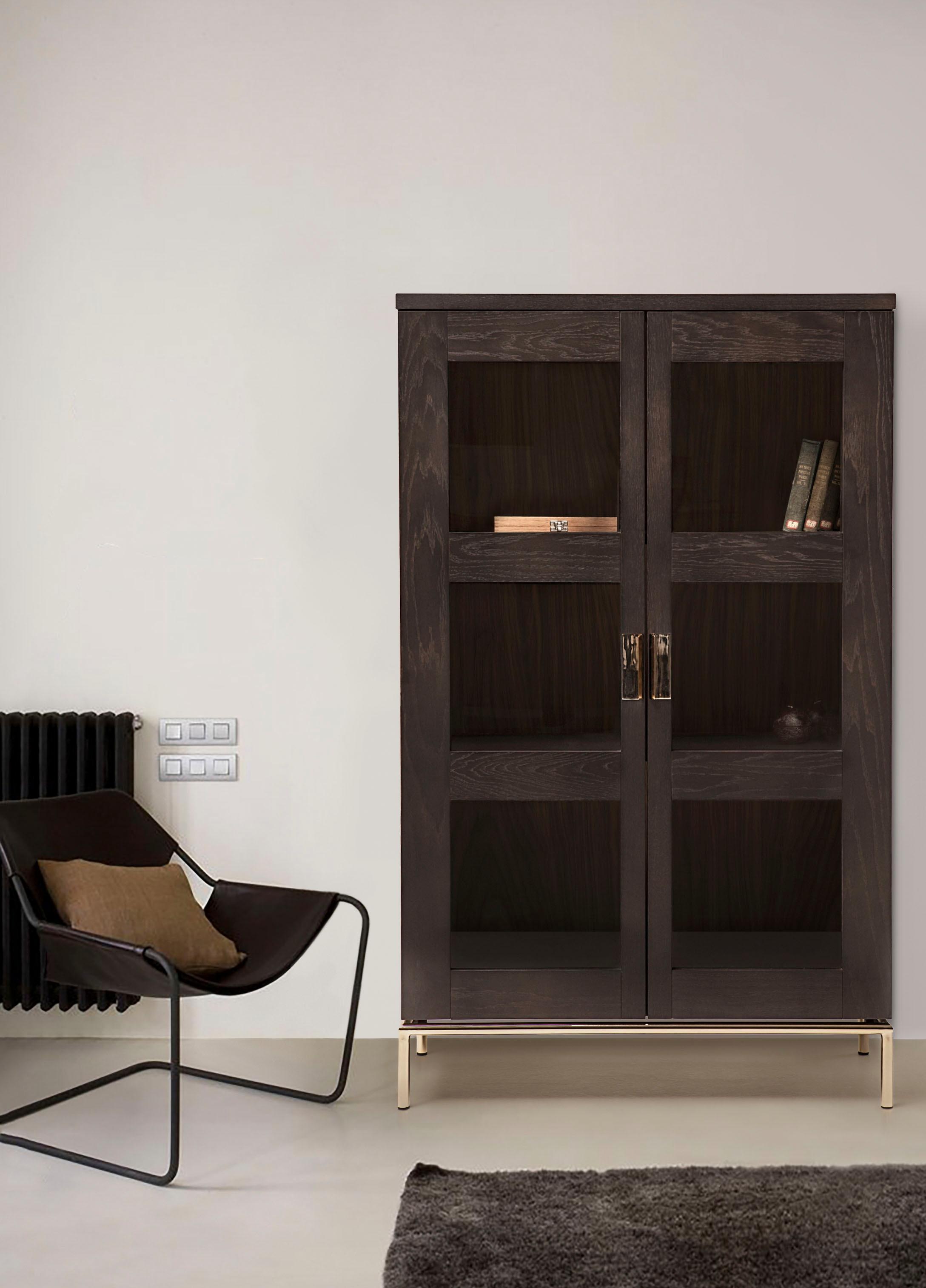 Woodman Vitrine »Parlan«, mit zwei Glastüren und Soft-Close-Funktion, Breite 148 cm, FSC®