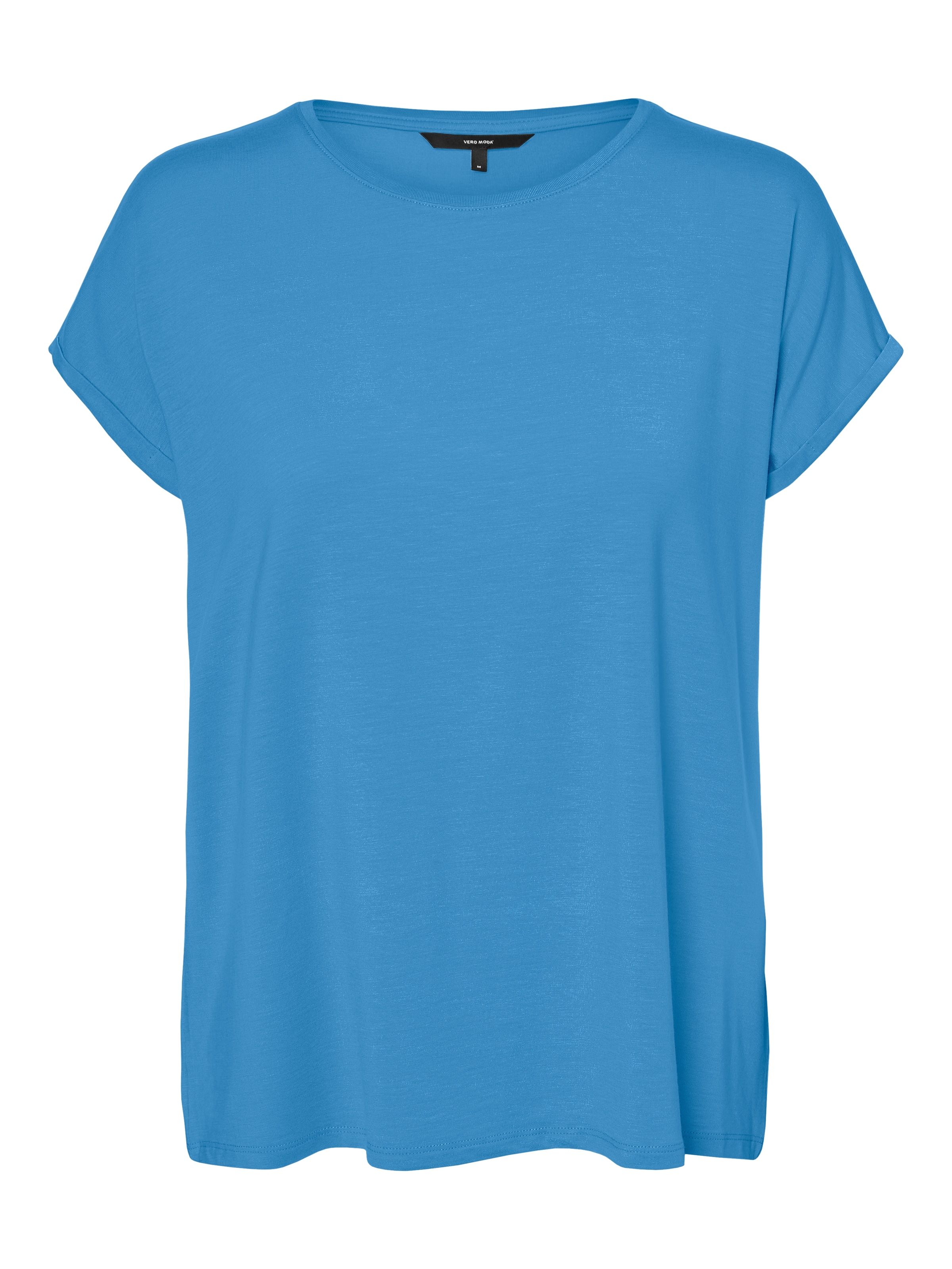 Vero Moda Rundhalsshirt »VMAVA PLAIN SS TOP GAJRS NOOS«