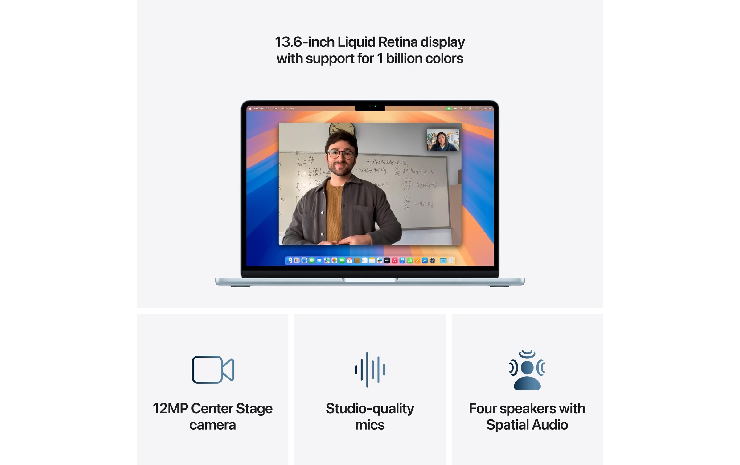 Apple Notebook »Air 13 2025 M4 8C GPU / 16 GB / 256 GB Sky Blue«