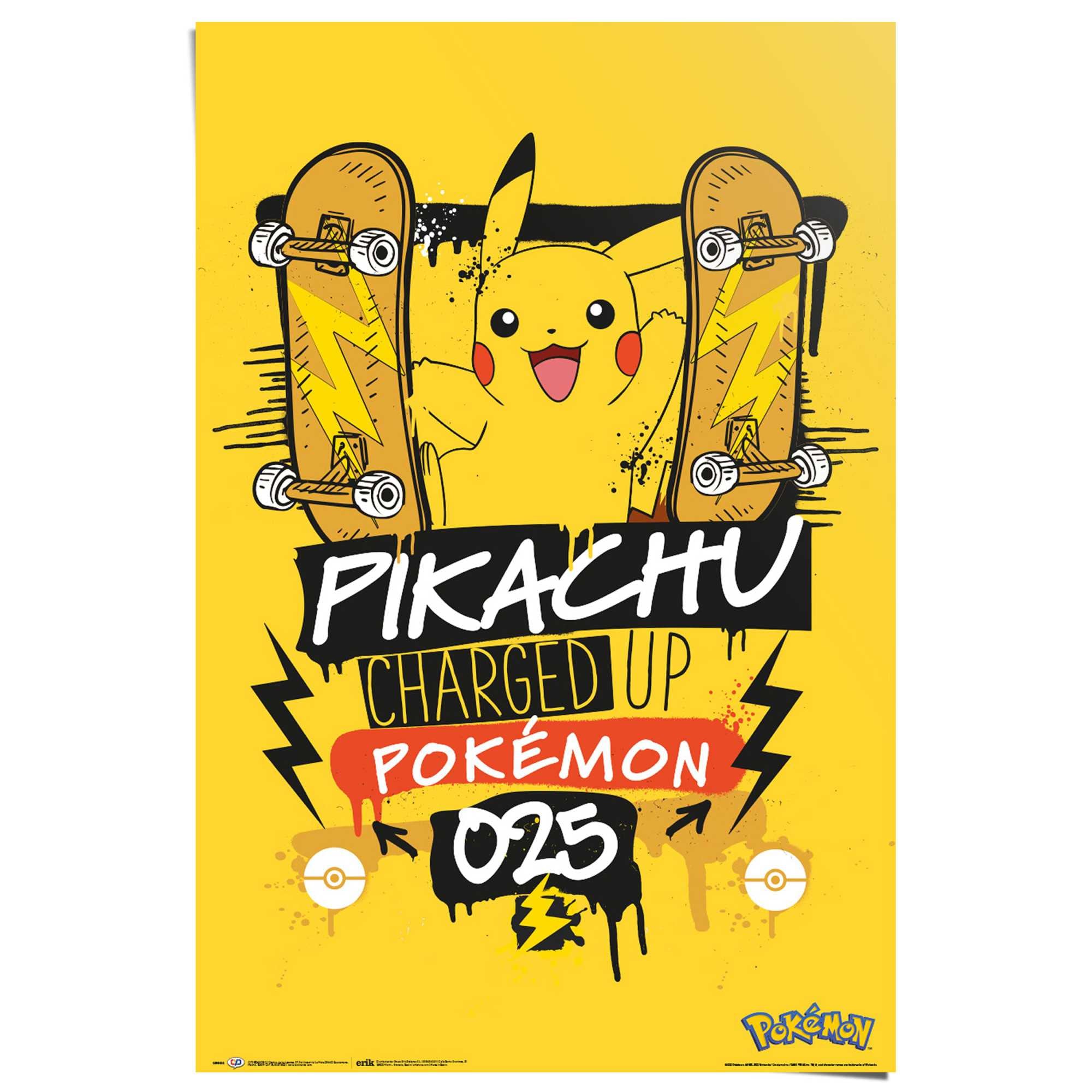 up shoppen »Pokemon | Poster Reinders! - charged Jelmoli-Versand online pikachu 025«