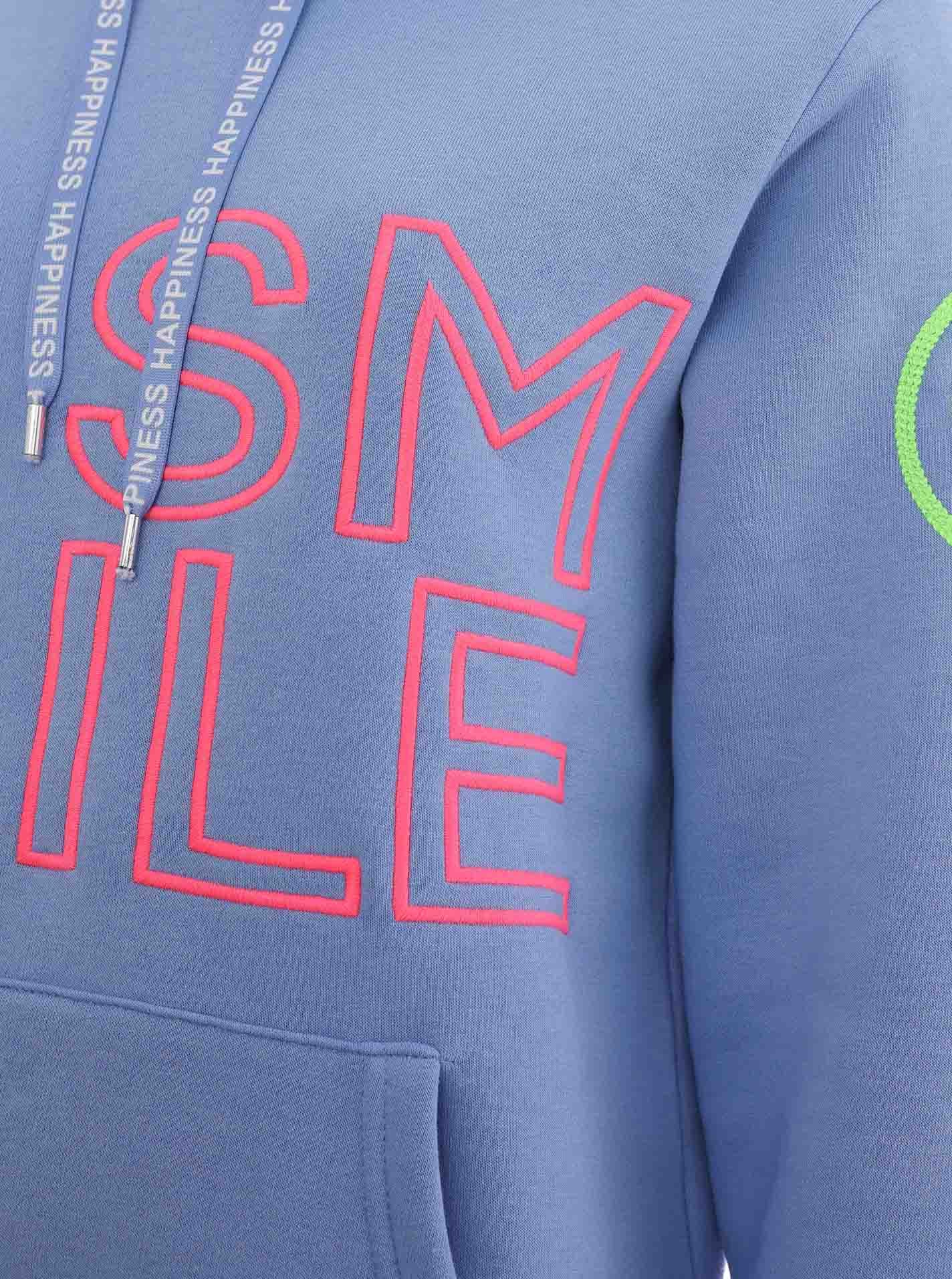 Zwillingsherz Hoodie »"Alissa 2.0"«, mit SMILE Stickerei vorne und hinten