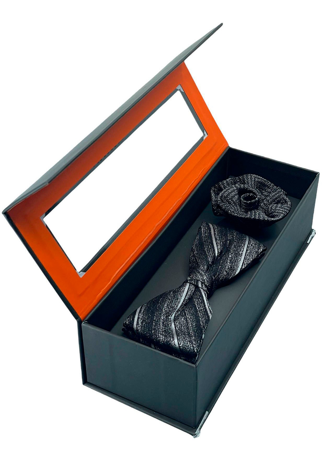 MONTI Fliege, (Set, 2 St.), Reine Seide, mit Muster für den aussergewöhnlichen Anlass in einer Box