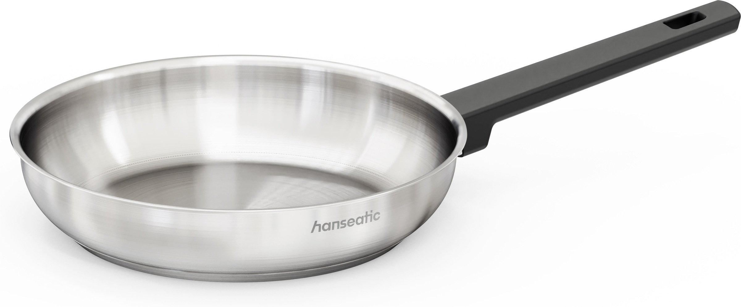 Hanseatic Bratpfanne "SMART" Edelstahl 18/10 1 tlg. ohne Beschichtung, energiesparend, für alle Herdarten, inkl. Induktion