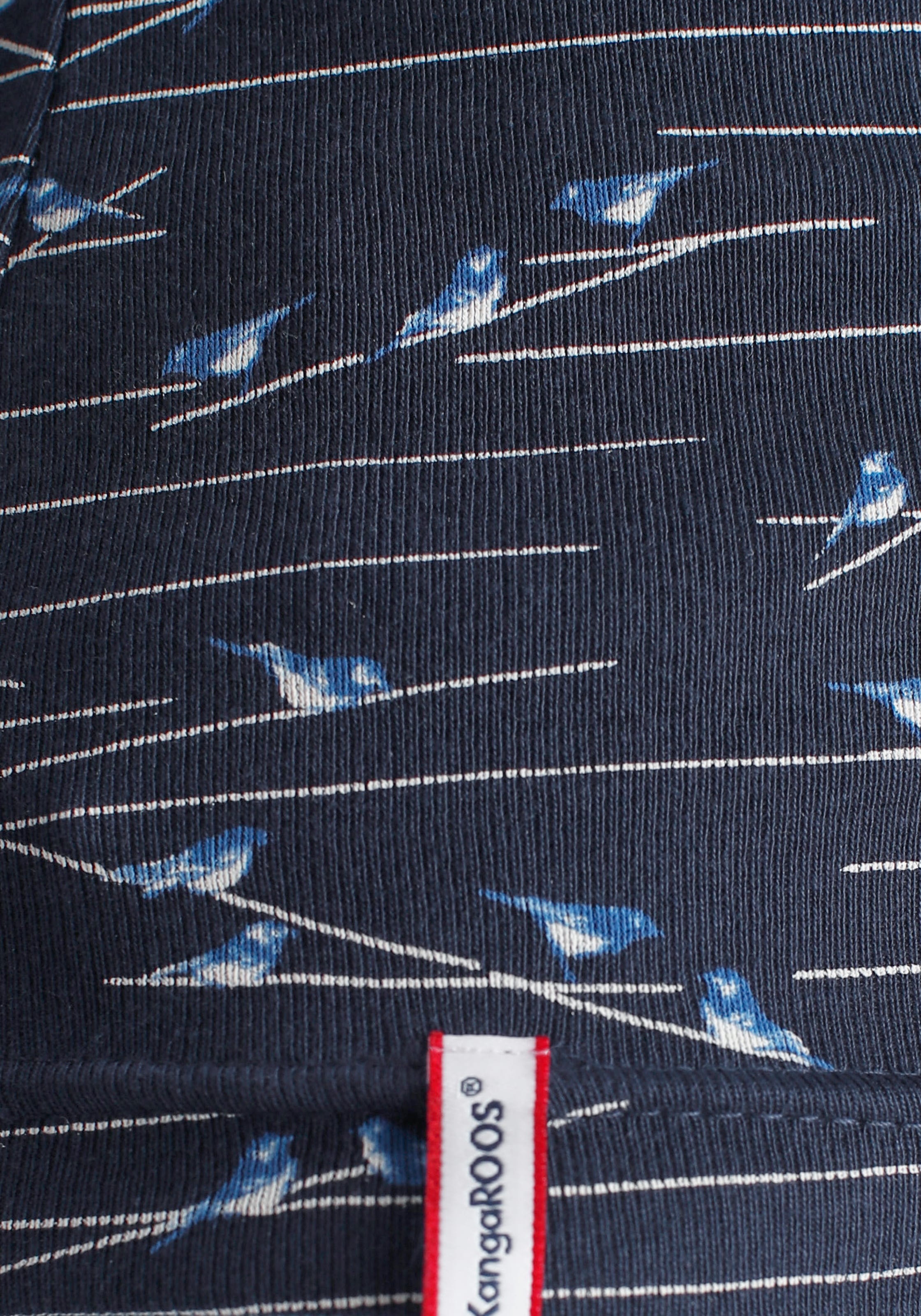 KangaROOS Langarmshirt, mit süssen Schweiz bestellen bei online KOLLEKTION - Vögel-Allover-Druck Jelmoli-Versand NEUE